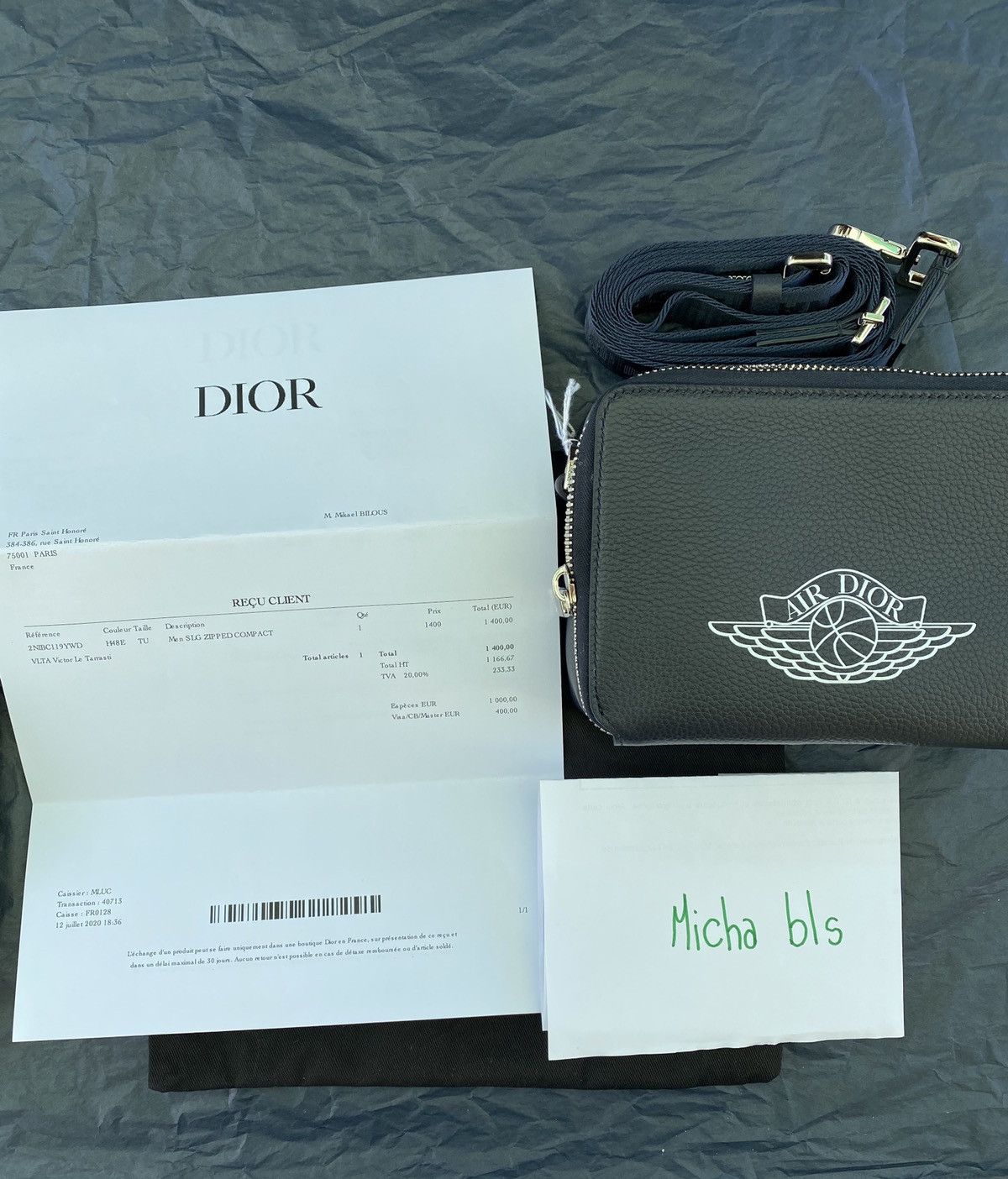 Dior x jordan online bag