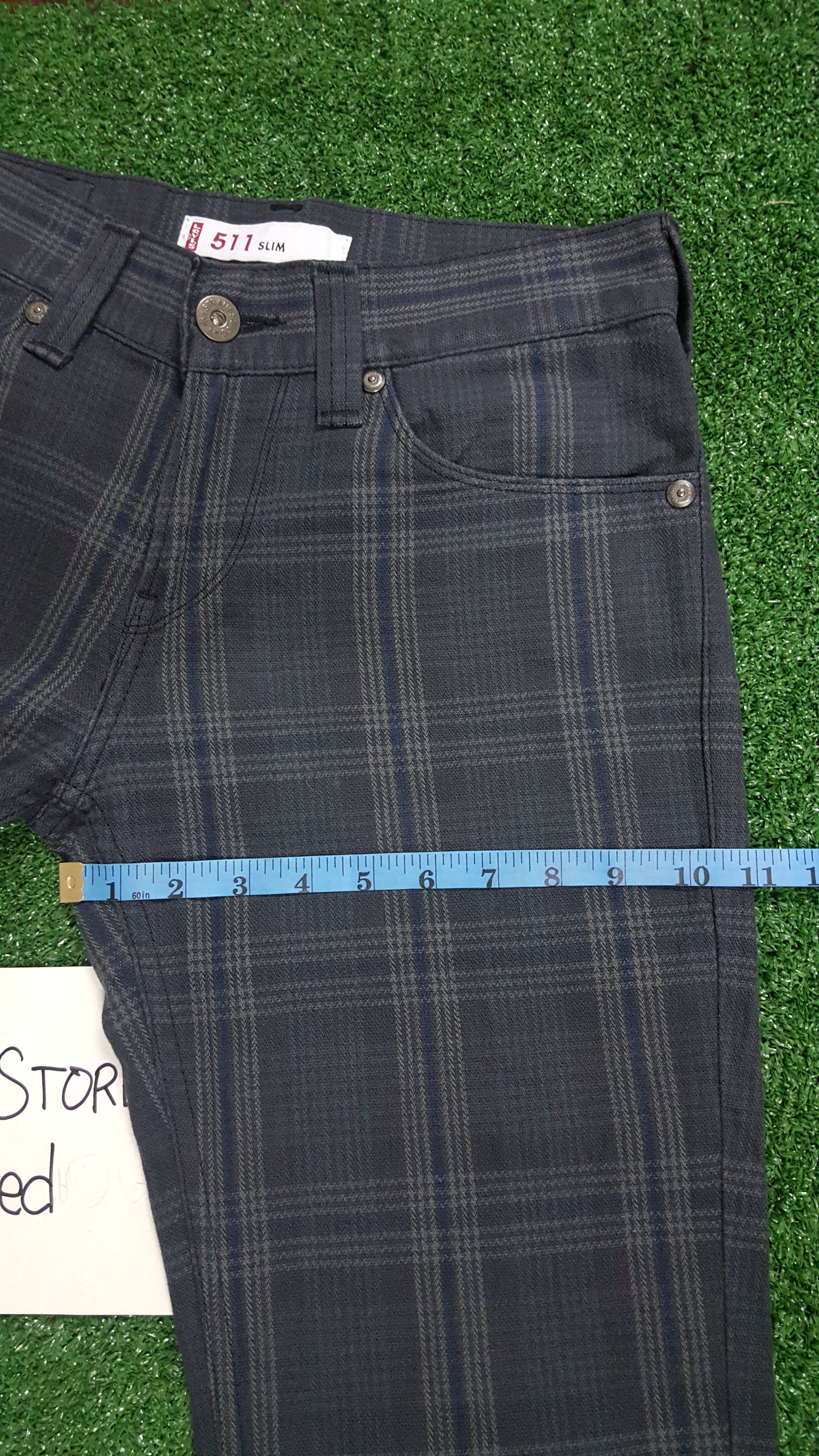 Levi's Vintage Clothing 📍LastDrop📍Vintage Levi's Lot 511 Slim Fit Plaid Pants Size US 30 / EU 46 - 5 Thumbnail