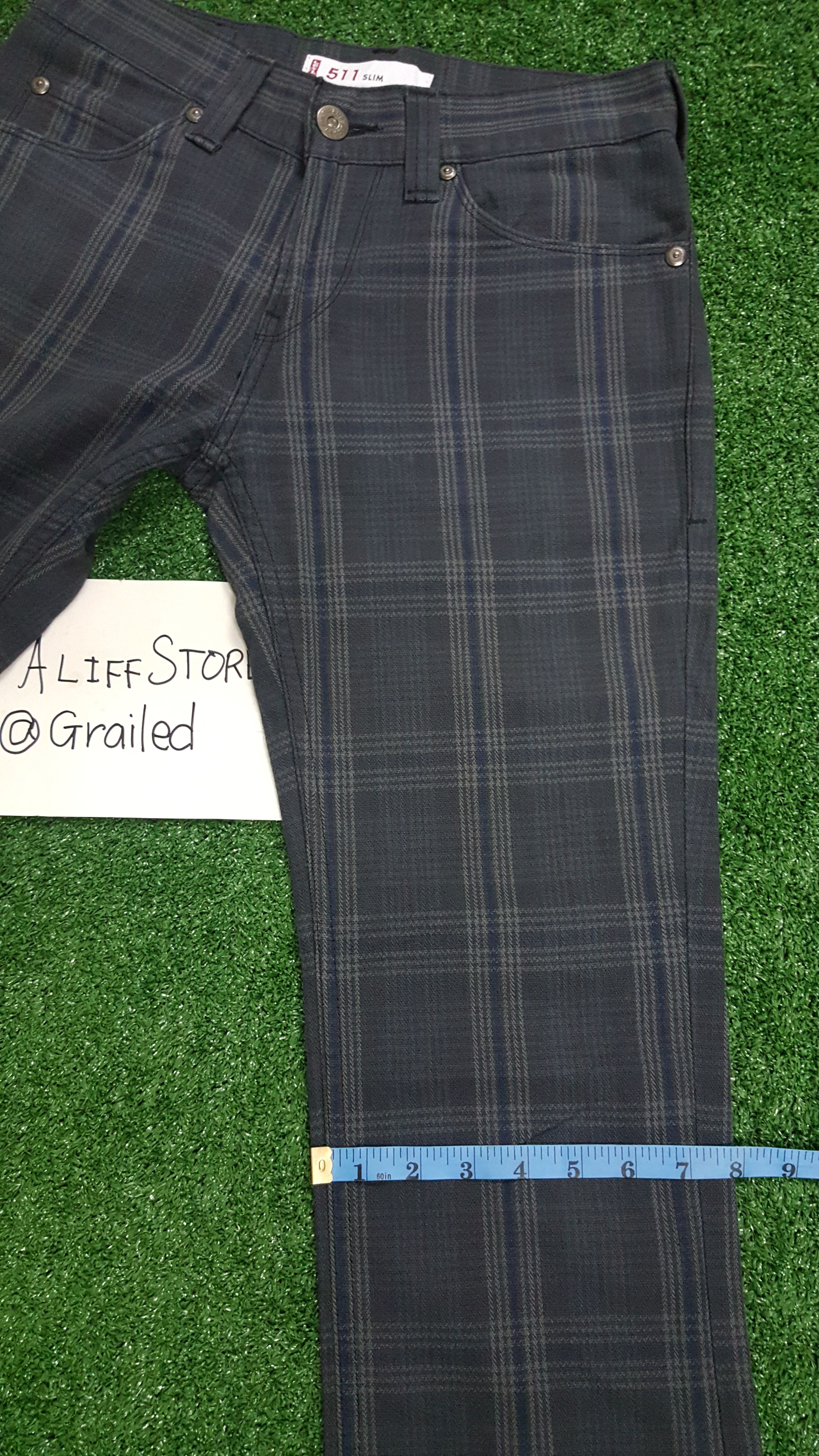 Levi's Vintage Clothing 📍LastDrop📍Vintage Levi's Lot 511 Slim Fit Plaid Pants Size US 30 / EU 46 - 6 Thumbnail