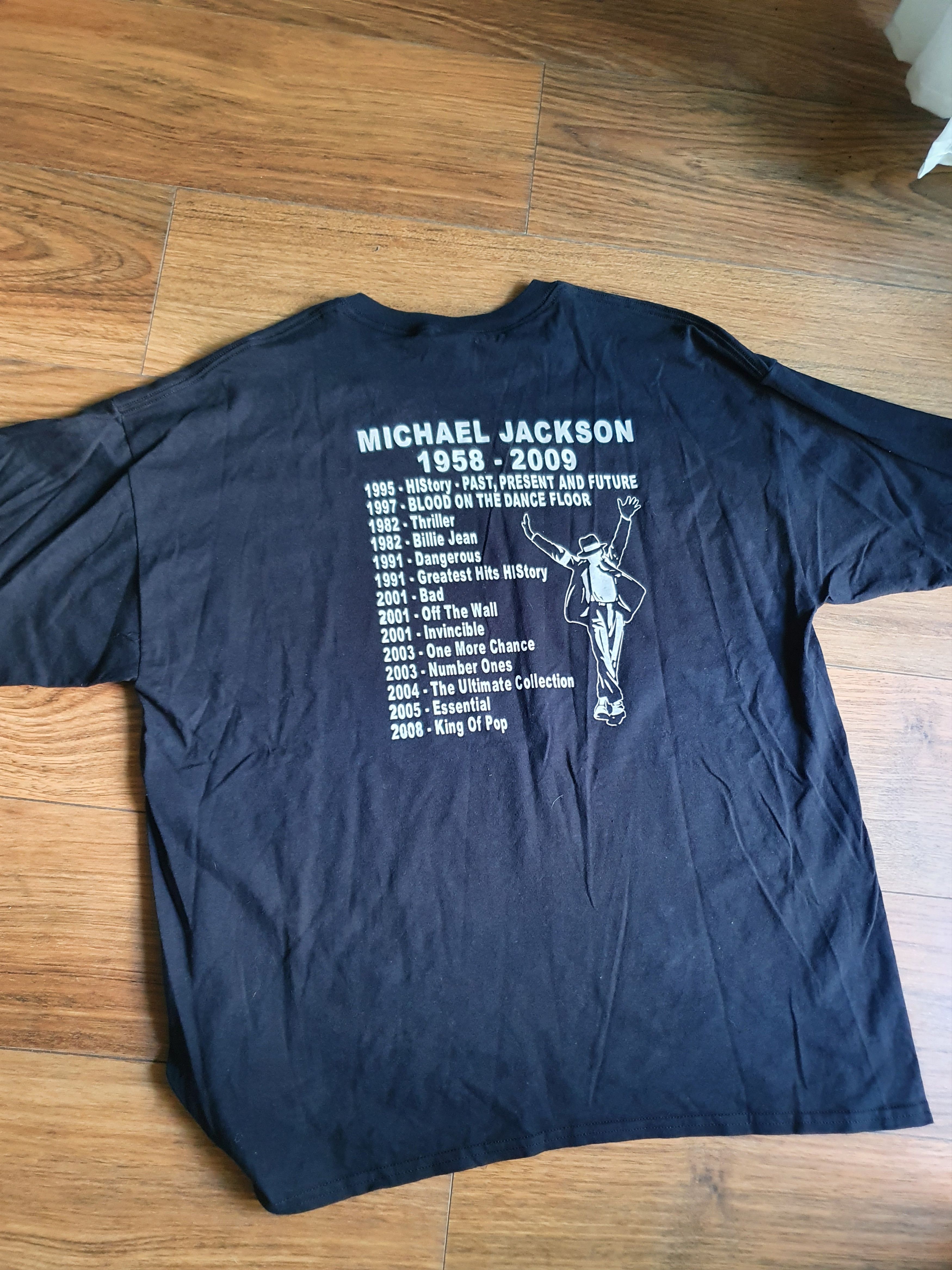 Band Tees × Michael Jackson Michael Jackson Double sided - RIP 1958-2009 albums,sz XL Size US XL / EU 56 / 4 - 4 Thumbnail