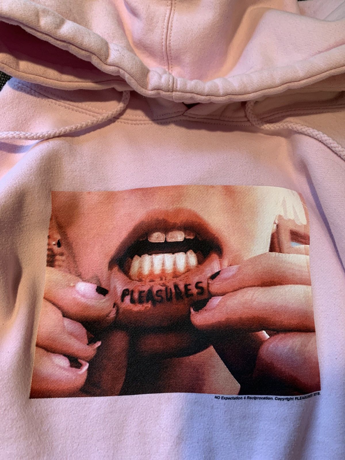 Pleasures Pleasures Lip Tattoo Hoodie Grailed