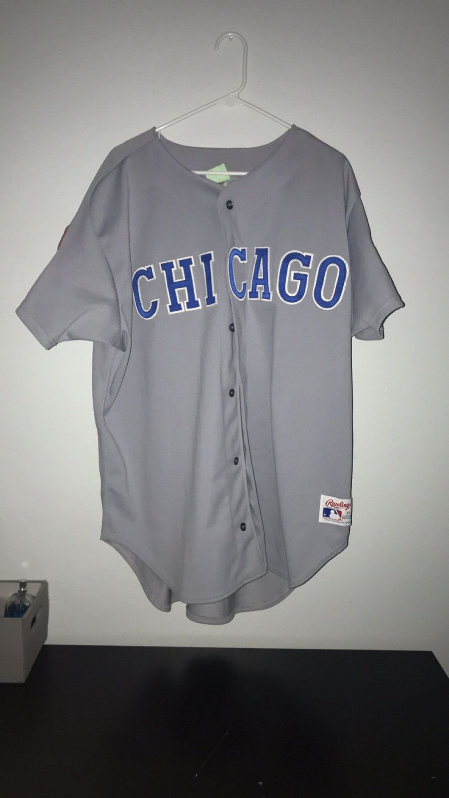 chicago cubs vintage baseball jersey button up