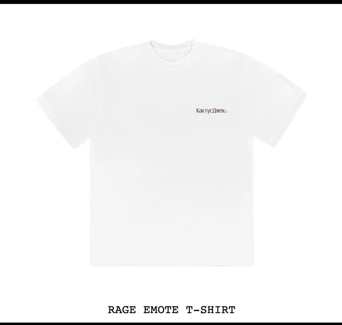 Travis Scott Travis Scott Cactus Jack Rage Emote T-Shirt men’s size XL Size US XL / EU 56 / 4 - 4 Thumbnail