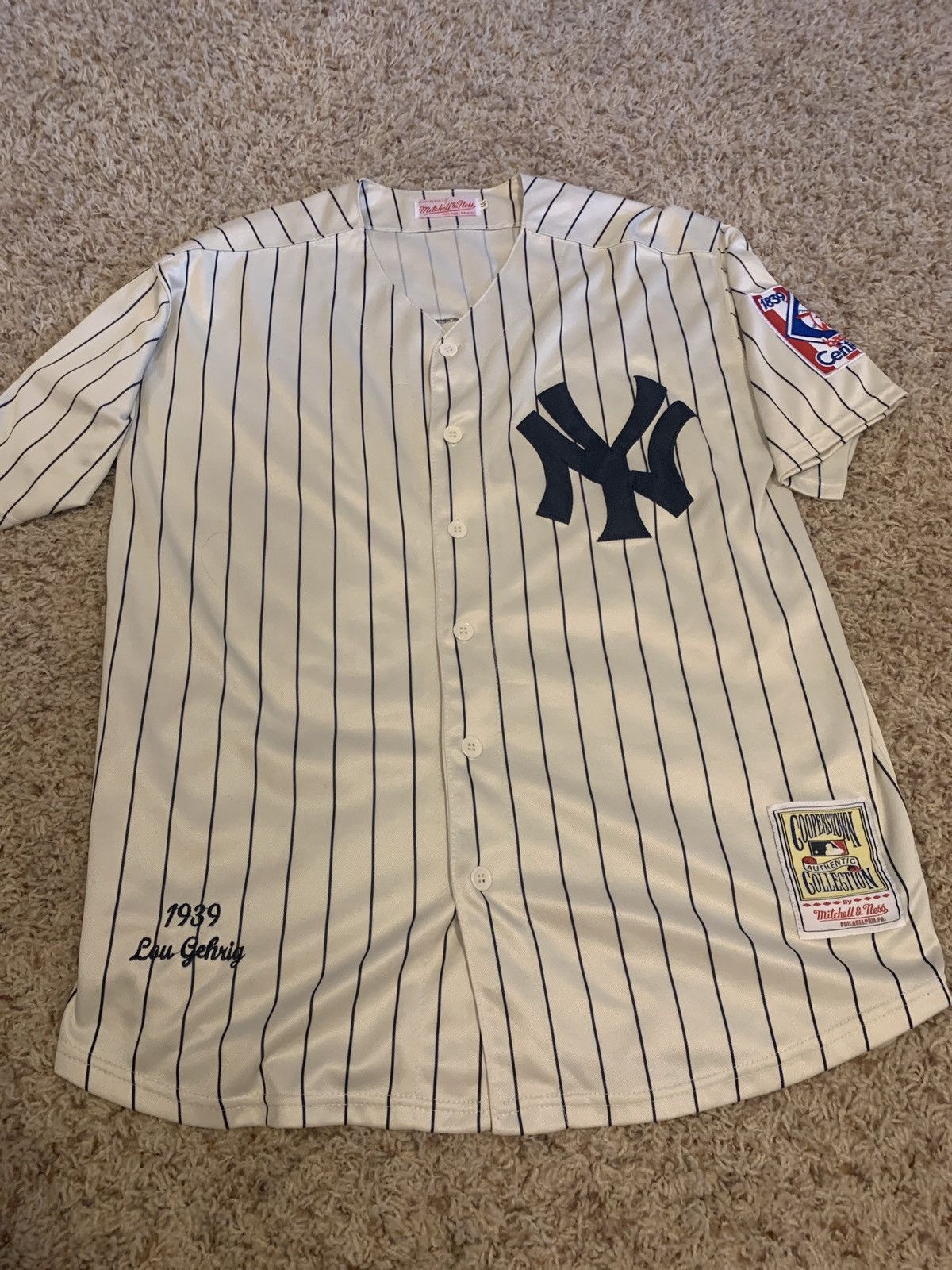 Mitchell & Ness Men's Lou Gehrig New York Yankees Authentic Jersey