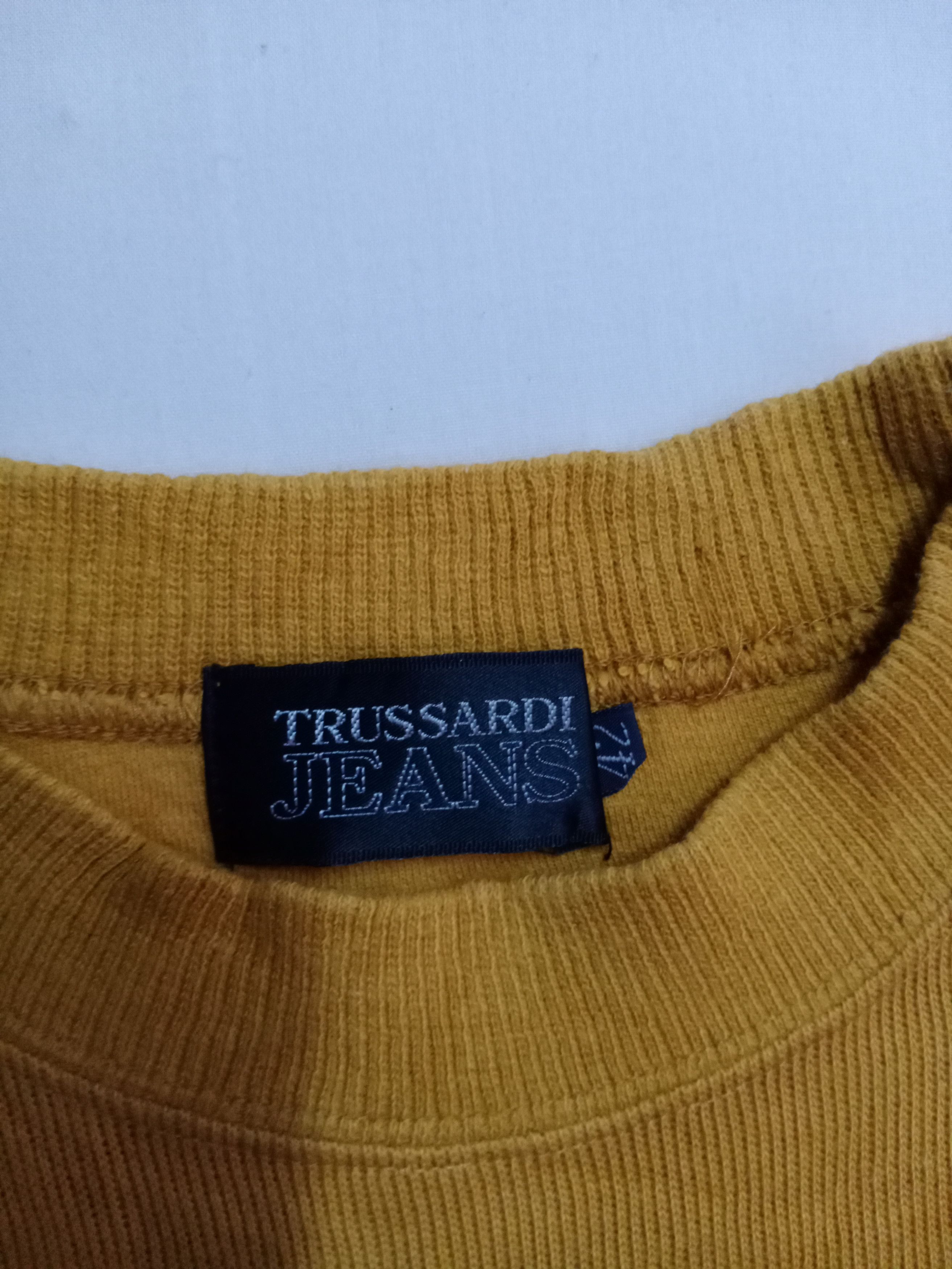 Trussardi × Vintage RARE!! Vintage TRUSSADI Embroidered Logo Sweatshirt Size US XL / EU 56 / 4 - 3 Thumbnail