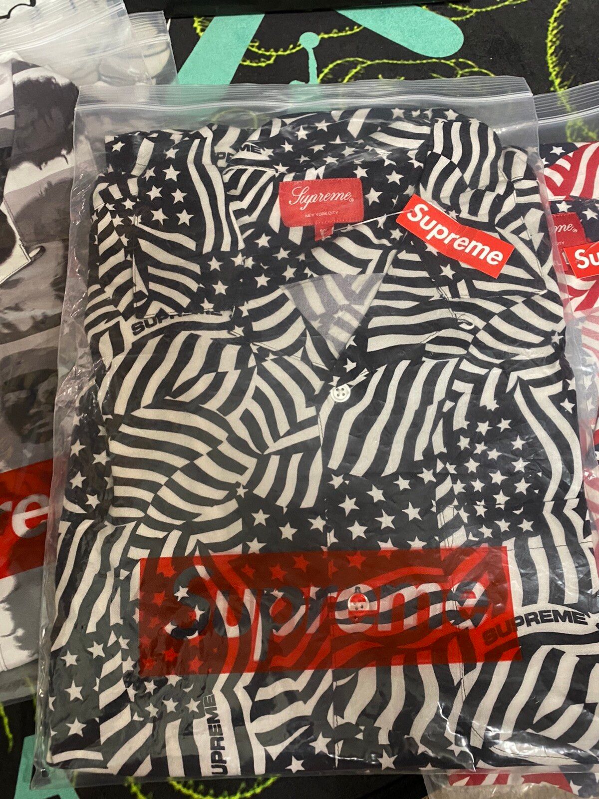 Supreme Flags Rayon S/S Shirt レーヨンシャツ