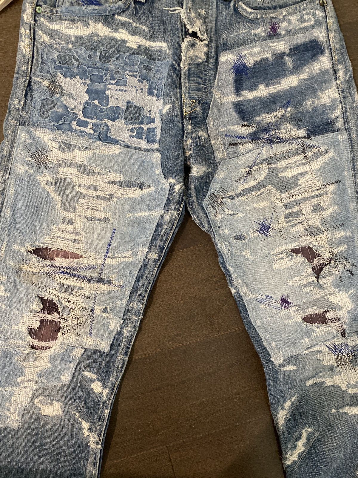 Kapital Kountry 14 oz Monkey Crash Denim