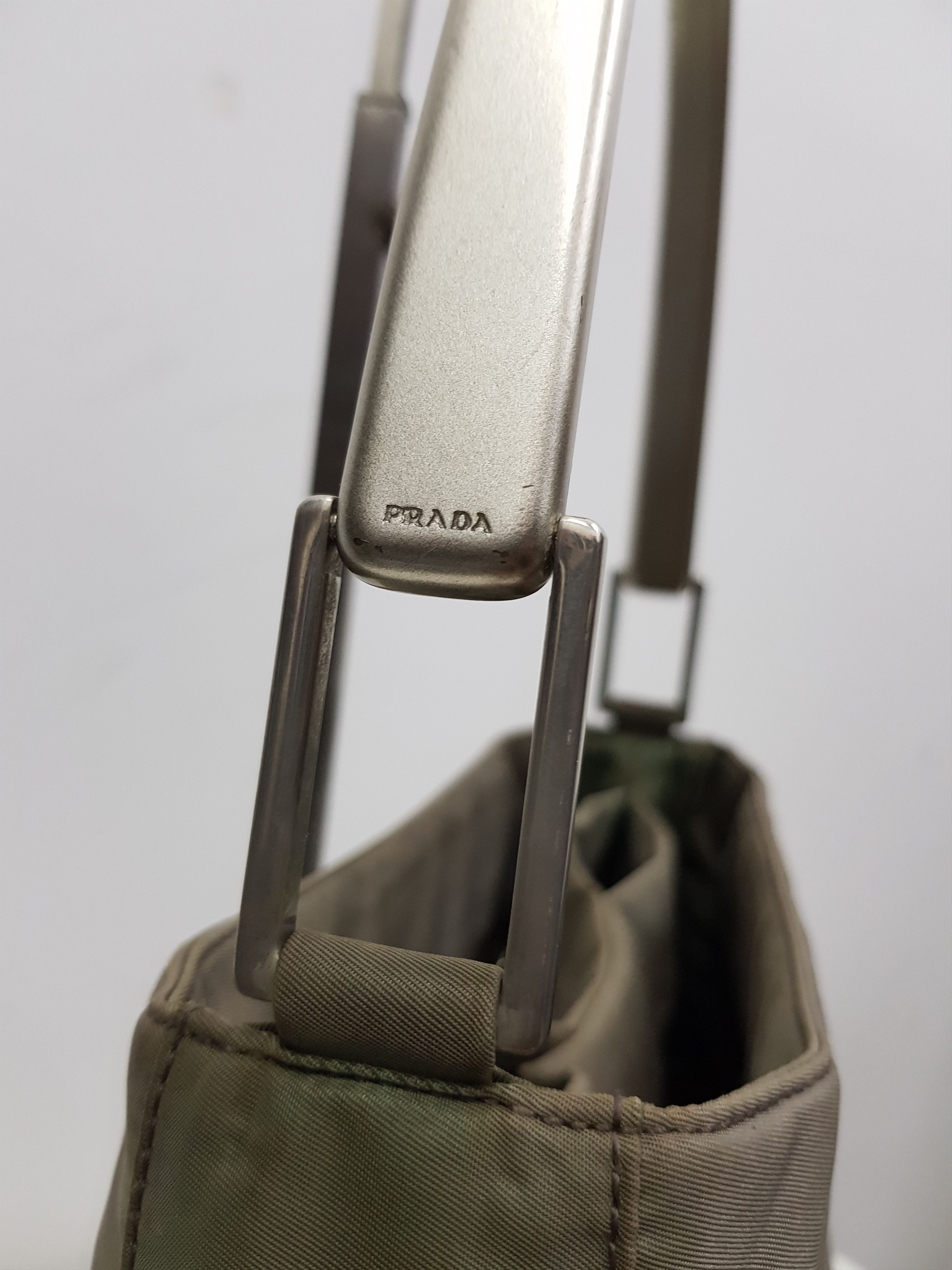 Prada 🔥Authentic 🔥 PRADA Milano NylonTessuto Metallo Size ONE SIZE - 4 Thumbnail
