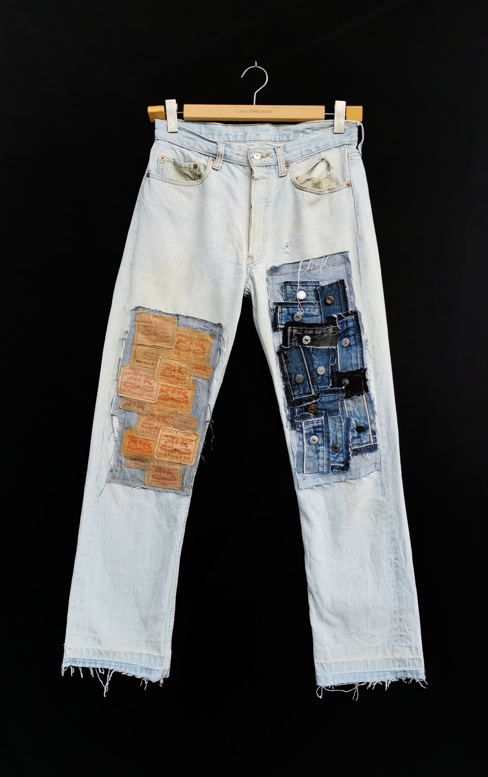 Vintage Levi's 501 Custom Distressed Denim Jeans