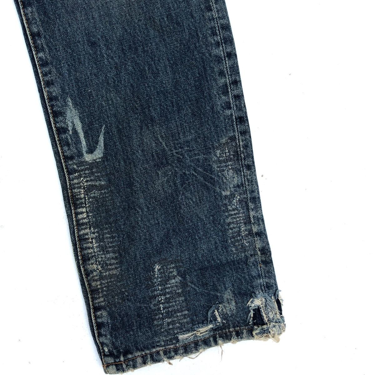 If Six Was Nine 🌟RNA Too Fast To Live Skulls Patchwork Pocket Denim Jeans Size US 30 / EU 46 - 8 Thumbnail