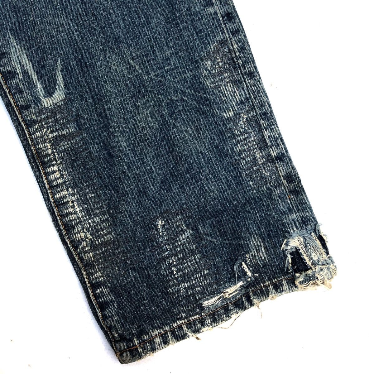 If Six Was Nine 🌟RNA Too Fast To Live Skulls Patchwork Pocket Denim Jeans Size US 30 / EU 46 - 10 Thumbnail