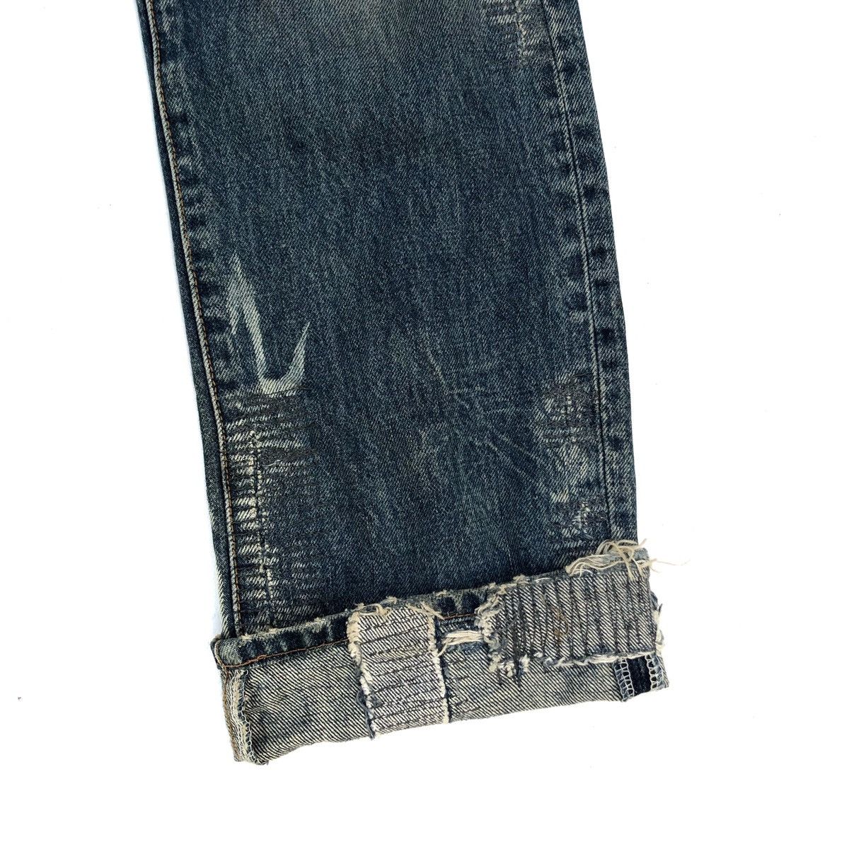 If Six Was Nine 🌟RNA Too Fast To Live Skulls Patchwork Pocket Denim Jeans Size US 30 / EU 46 - 11 Thumbnail