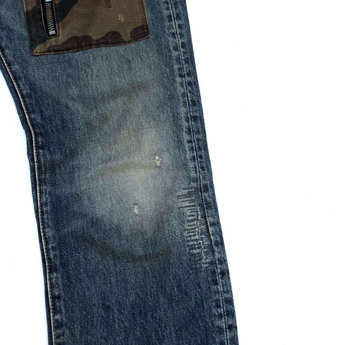 If Six Was Nine 🌟RNA Too Fast To Live Skulls Patchwork Pocket Denim Jeans Size US 30 / EU 46 - 7 Thumbnail