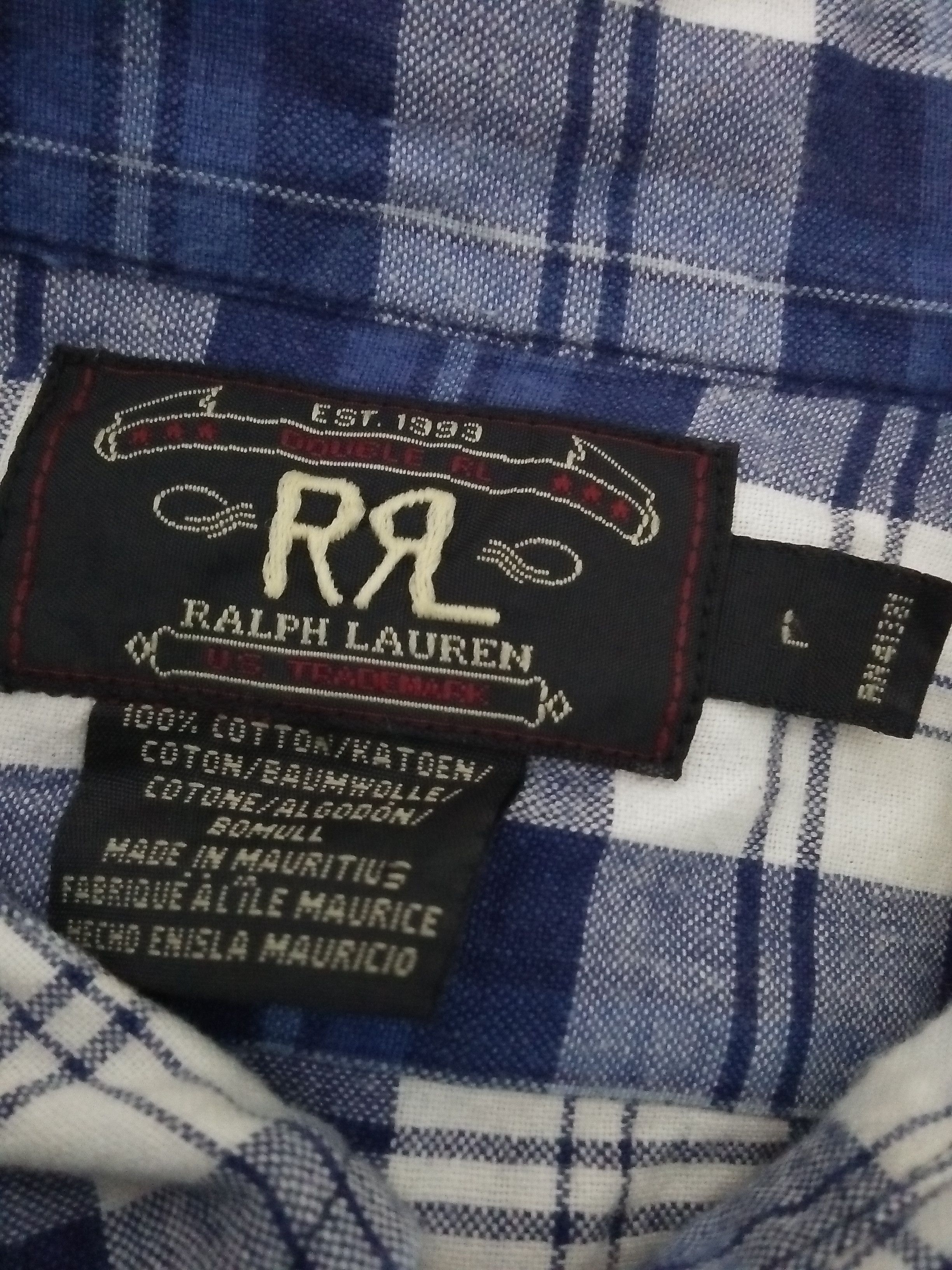 Polo Ralph Lauren RRL POLO RALPH LAUREN DOUBLE RL OVER-SIZED (B117) Size US L / EU 52-54 / 3 - 5 Thumbnail