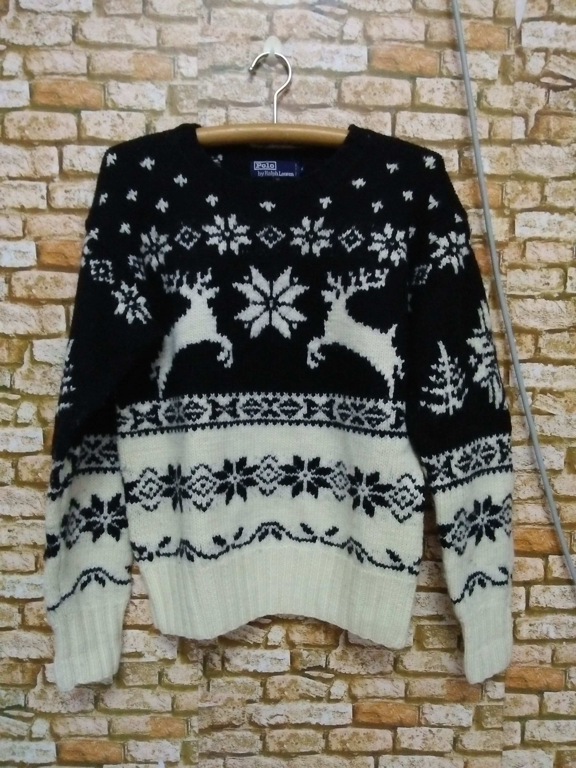 Polo Ralph Lauren × Vintage 90s POLO RALPH LAUREN KNITWEAR FULL (B186) Size US M / EU 48-50 / 2 - 1 Thumbnail