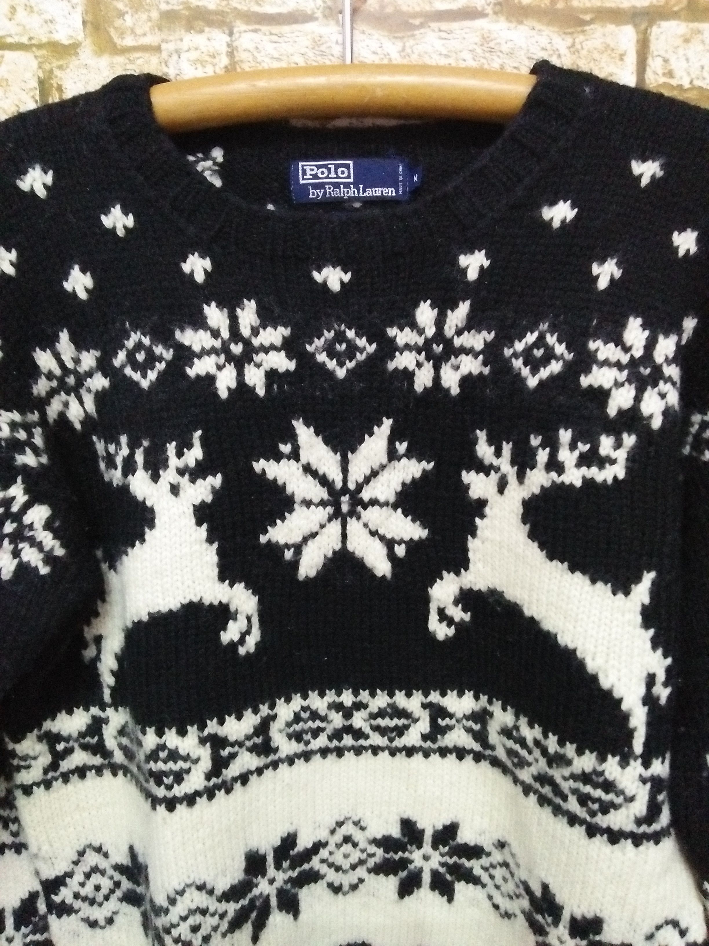 Polo Ralph Lauren × Vintage 90s POLO RALPH LAUREN KNITWEAR FULL (B186) Size US M / EU 48-50 / 2 - 2 Thumbnail