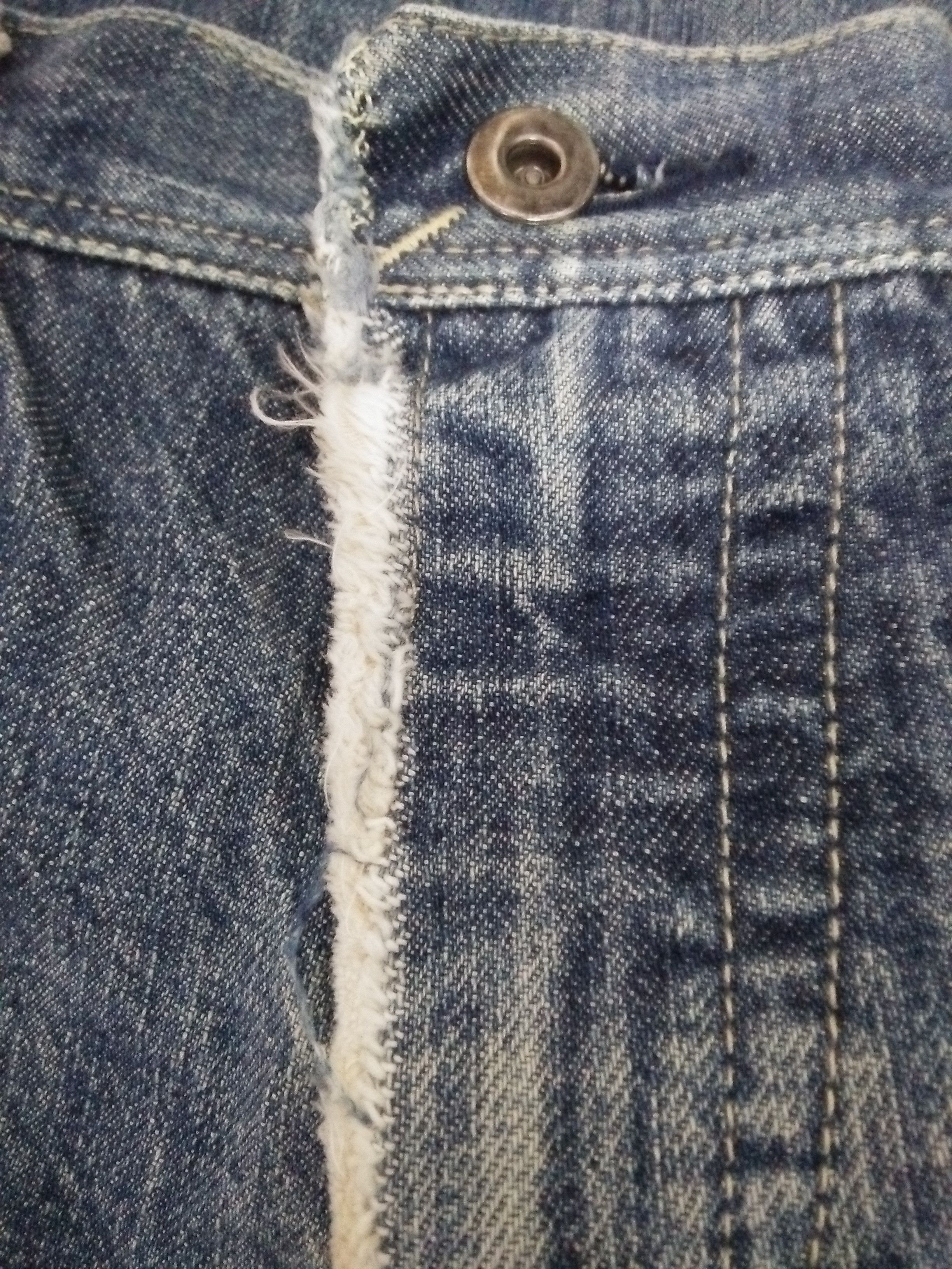 Vintage × Yohji Yamamoto 90s YOHJI YAMAMOTO Y's DISTRESSED DENIM JAPAN (B221) Size US 33 - 8 Thumbnail