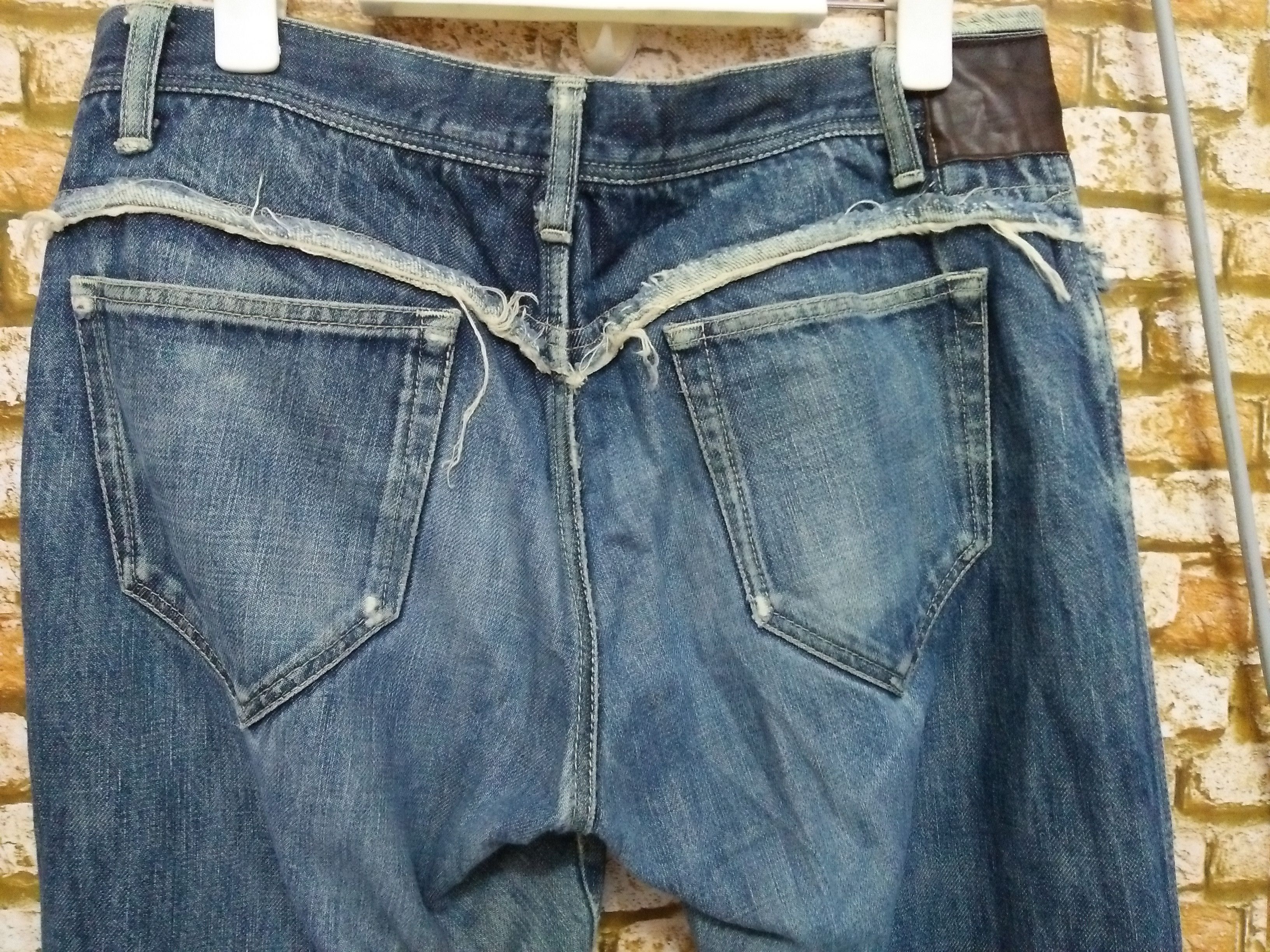 Vintage × Yohji Yamamoto 90s YOHJI YAMAMOTO Y's DISTRESSED DENIM JAPAN (B221) Size US 33 - 6 Thumbnail
