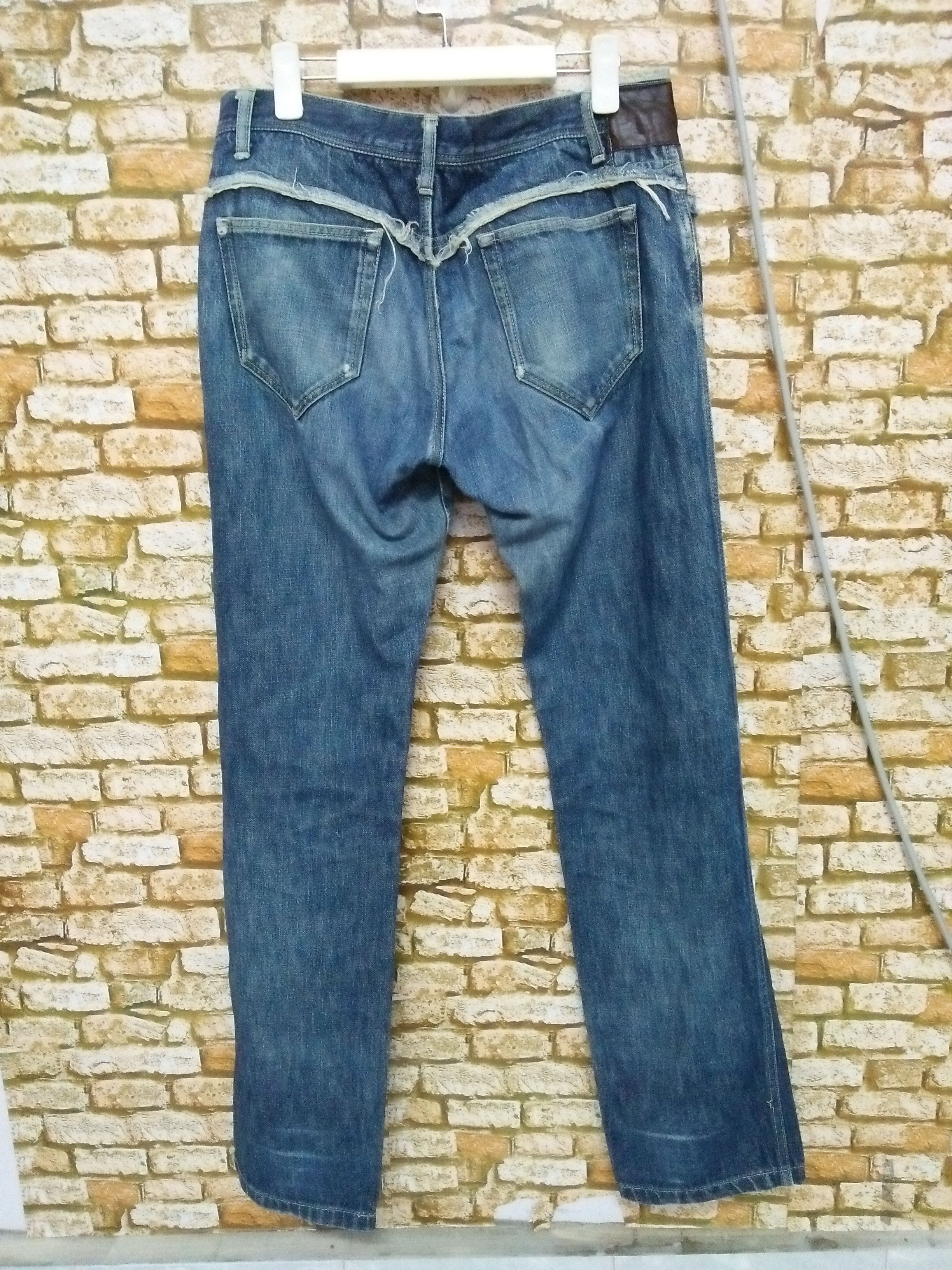 Vintage × Yohji Yamamoto 90s YOHJI YAMAMOTO Y's DISTRESSED DENIM JAPAN (B221) Size US 33 - 5 Thumbnail