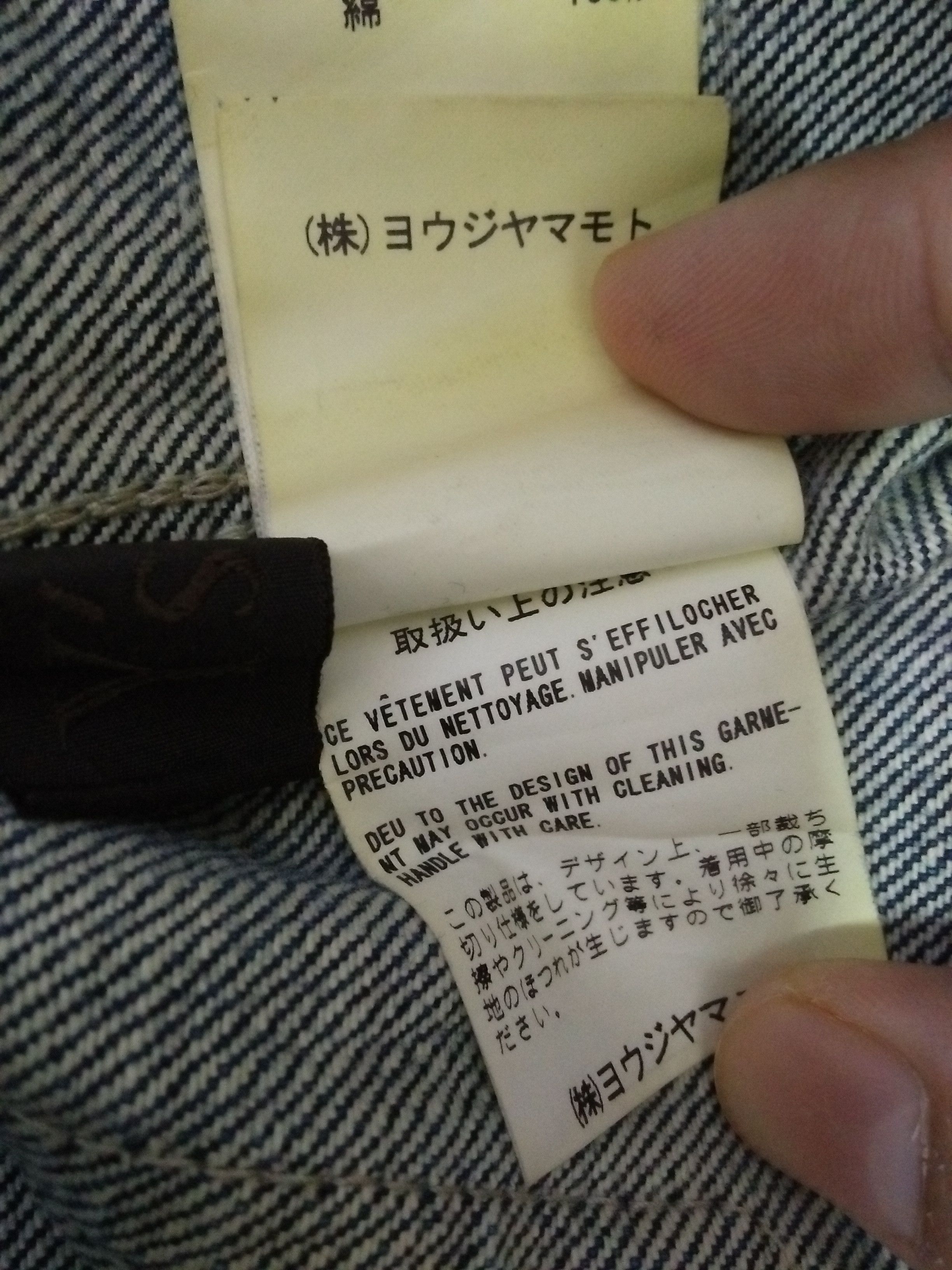 Vintage × Yohji Yamamoto 90s YOHJI YAMAMOTO Y's DISTRESSED DENIM JAPAN (B221) Size US 33 - 14 Thumbnail