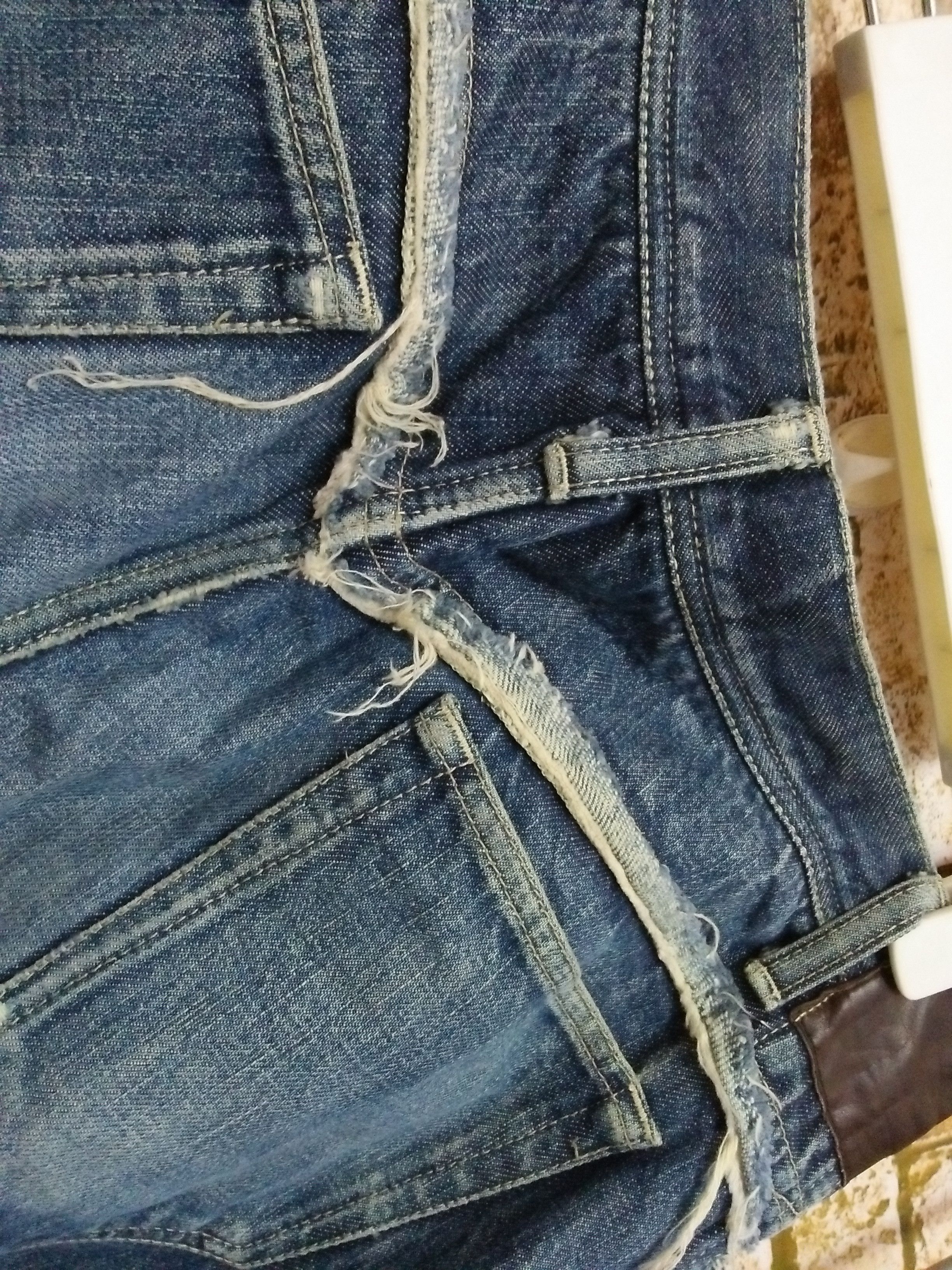 Vintage × Yohji Yamamoto 90s YOHJI YAMAMOTO Y's DISTRESSED DENIM JAPAN (B221) Size US 33 - 7 Thumbnail