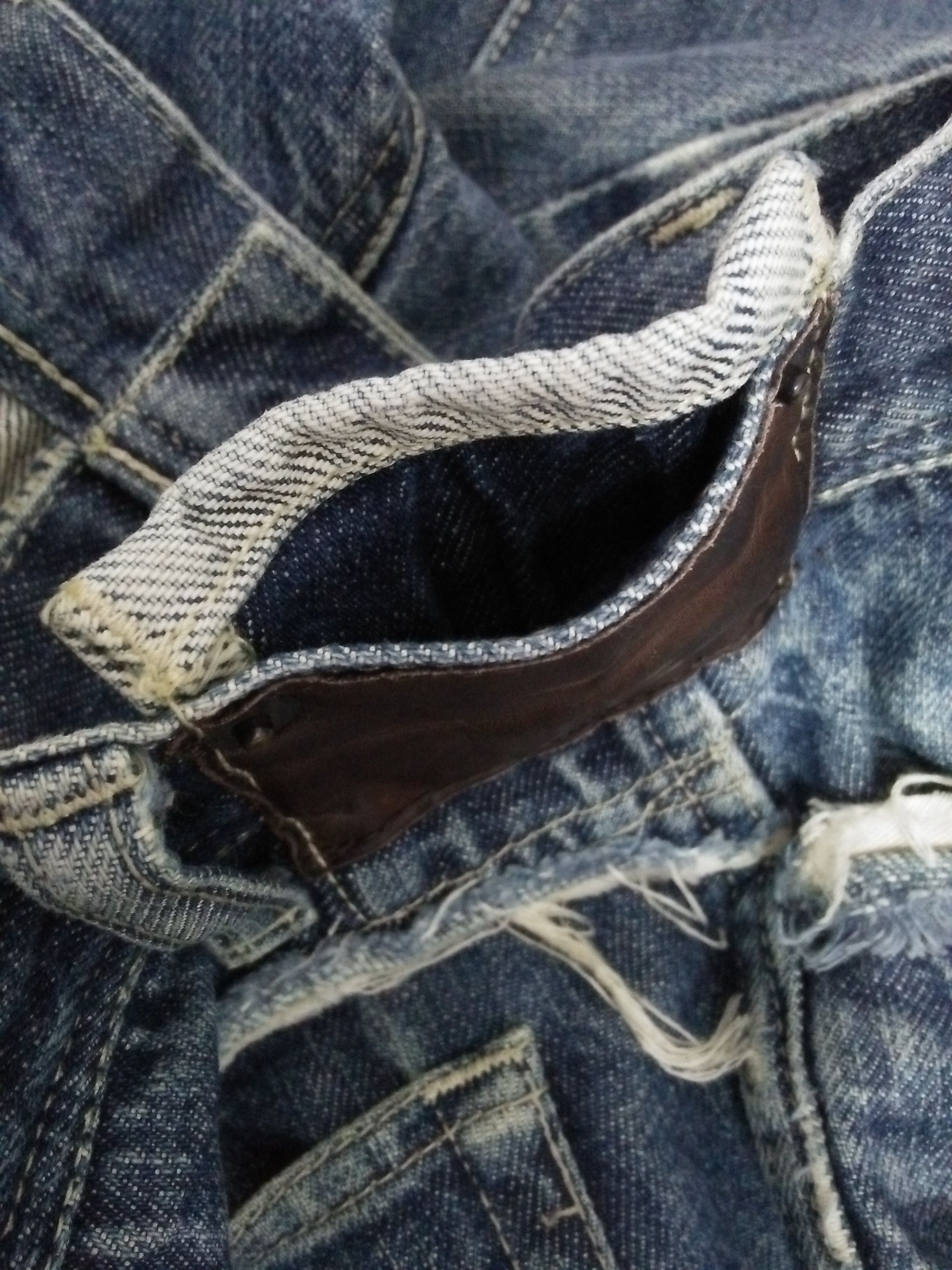 Vintage × Yohji Yamamoto 90s YOHJI YAMAMOTO Y's DISTRESSED DENIM JAPAN (B221) Size US 33 - 11 Thumbnail