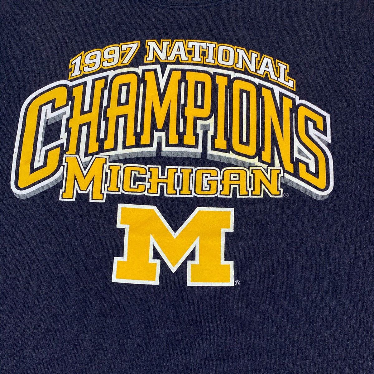 NFL Vintage 1997 Michigan Wolverines Champion Crewneck - M Size US M / EU 48-50 / 2 - 2 Thumbnail