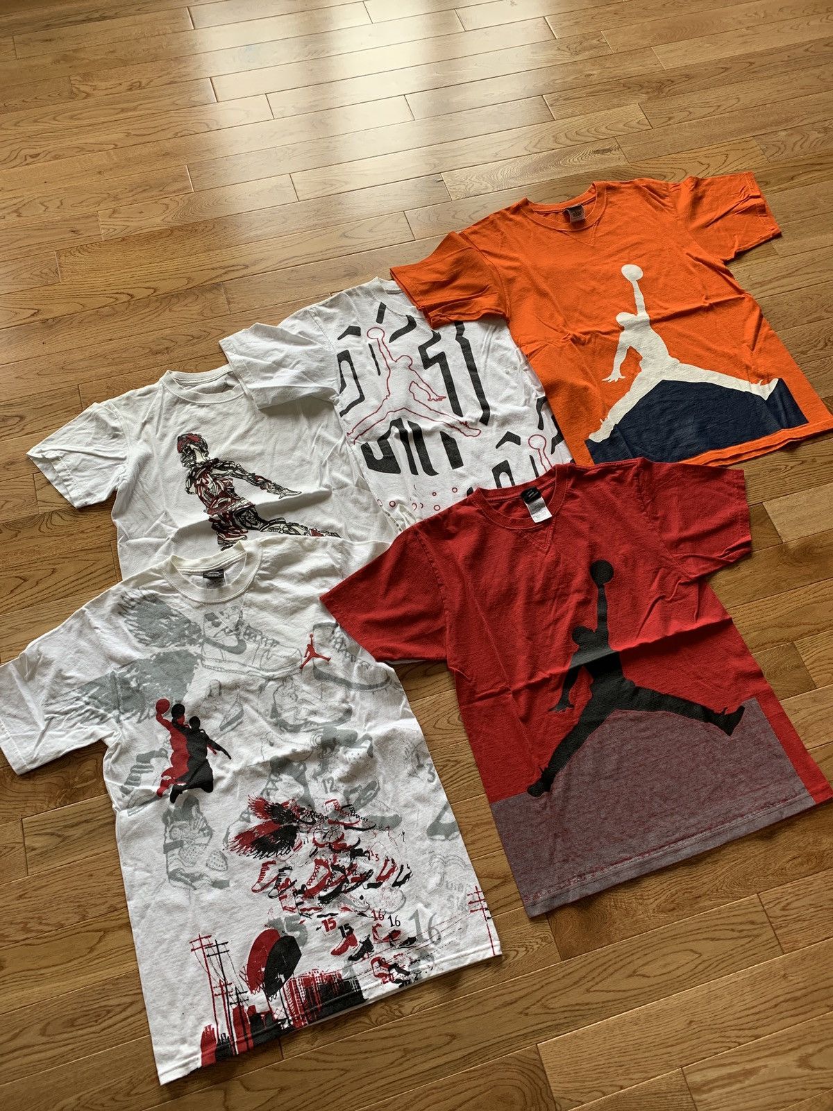 Jordan Brand × Vintage Lot of 5 Jordan T-shirts Size US S / EU 44-46 / 1 - 1 Thumbnail