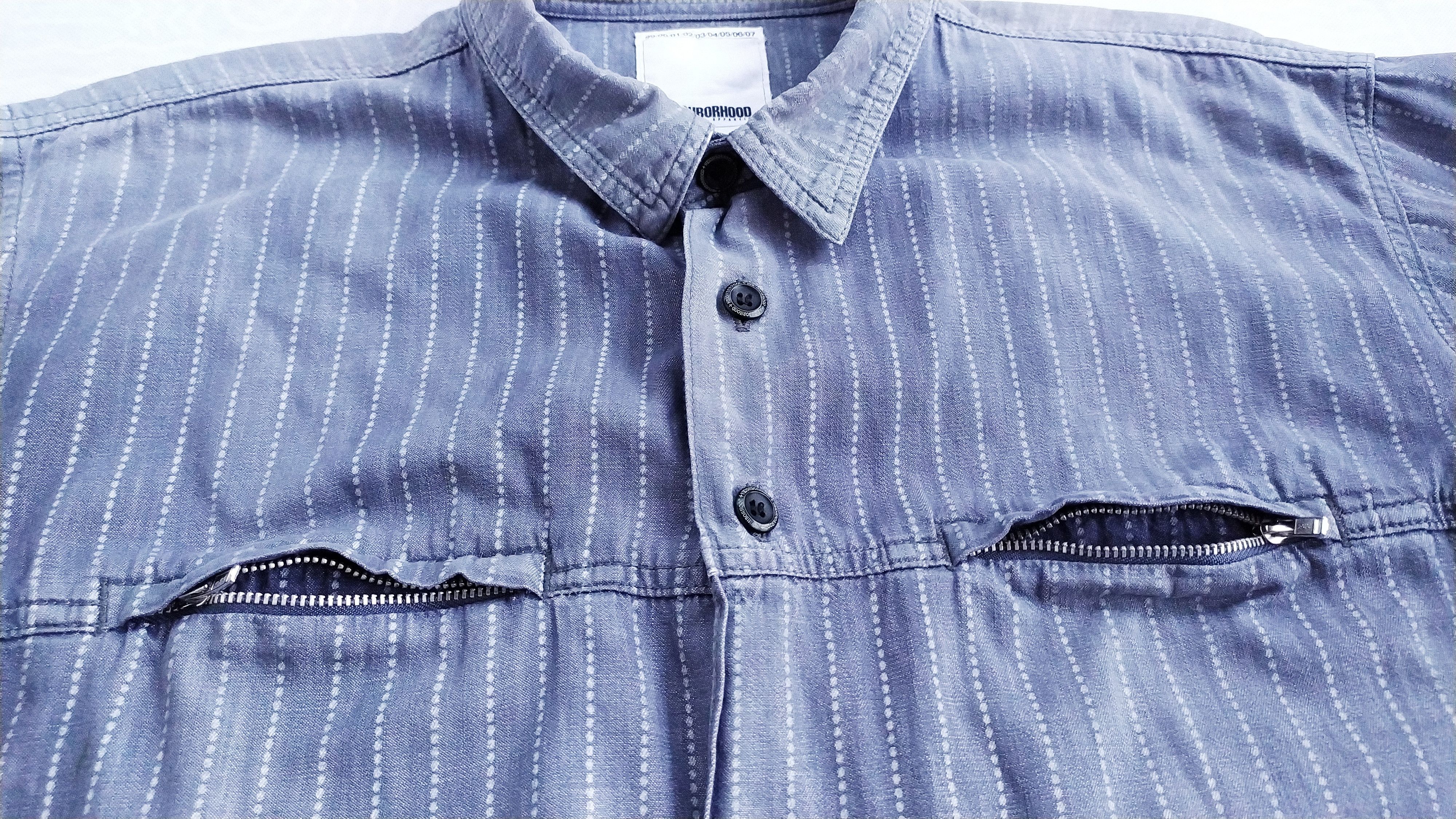 Japanese Brand Distressed Neighborhood Button Up Shirt size M oversize Size US M / EU 48-50 / 2 - 7 Thumbnail