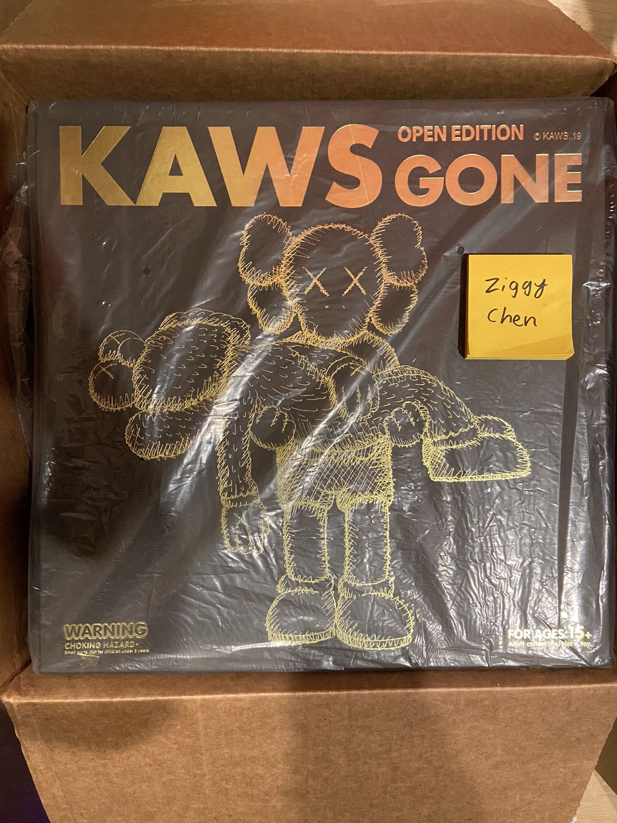 Kaws Kaws Gone Figure black Grailed
