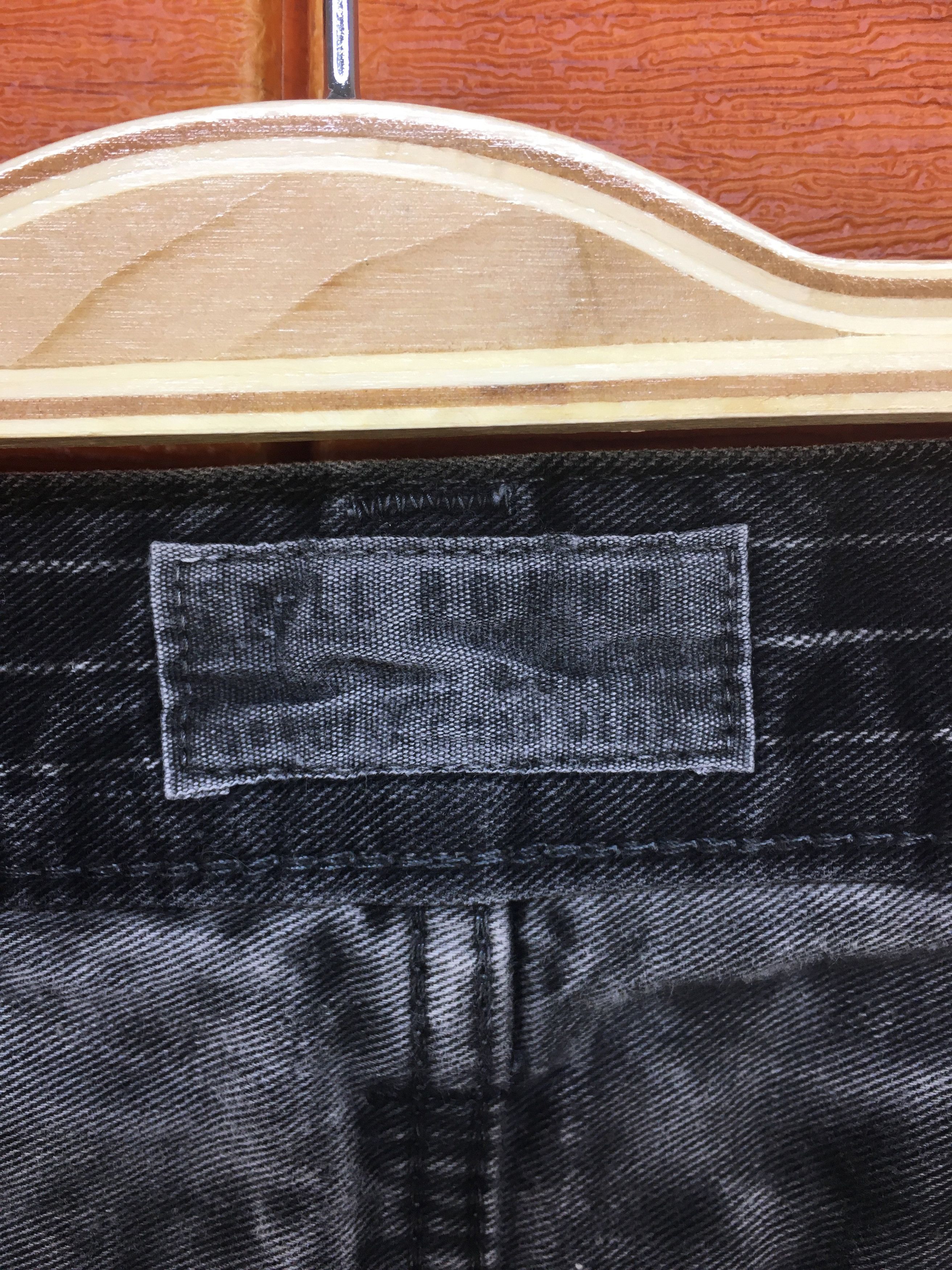 Hysteric Glamour Japanese Brand SPELLBOUND Striped Black Faded Denim Jeans Size US 32 / EU 48 - 16 Thumbnail