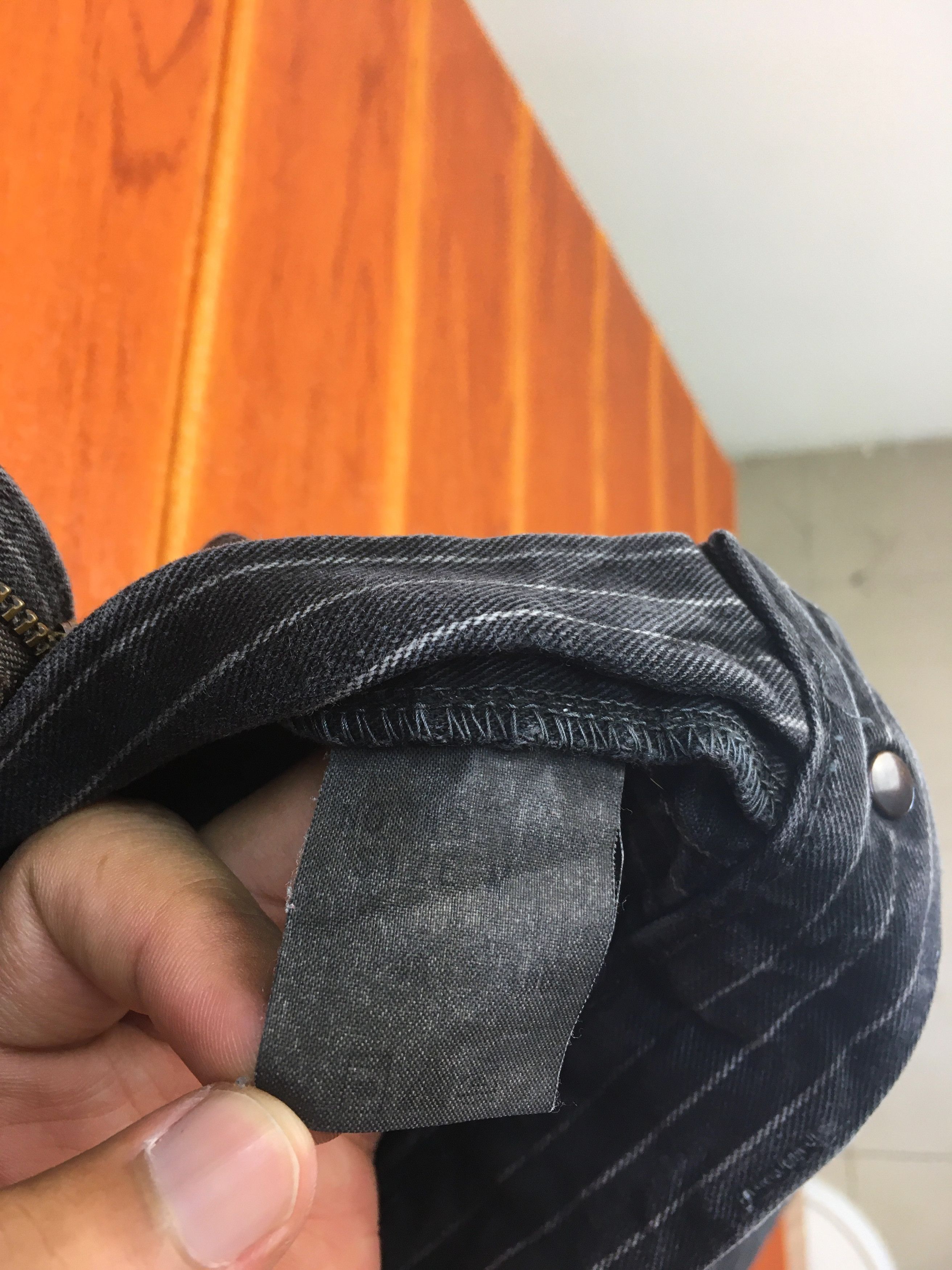 Hysteric Glamour Japanese Brand SPELLBOUND Striped Black Faded Denim Jeans Size US 32 / EU 48 - 17 Thumbnail