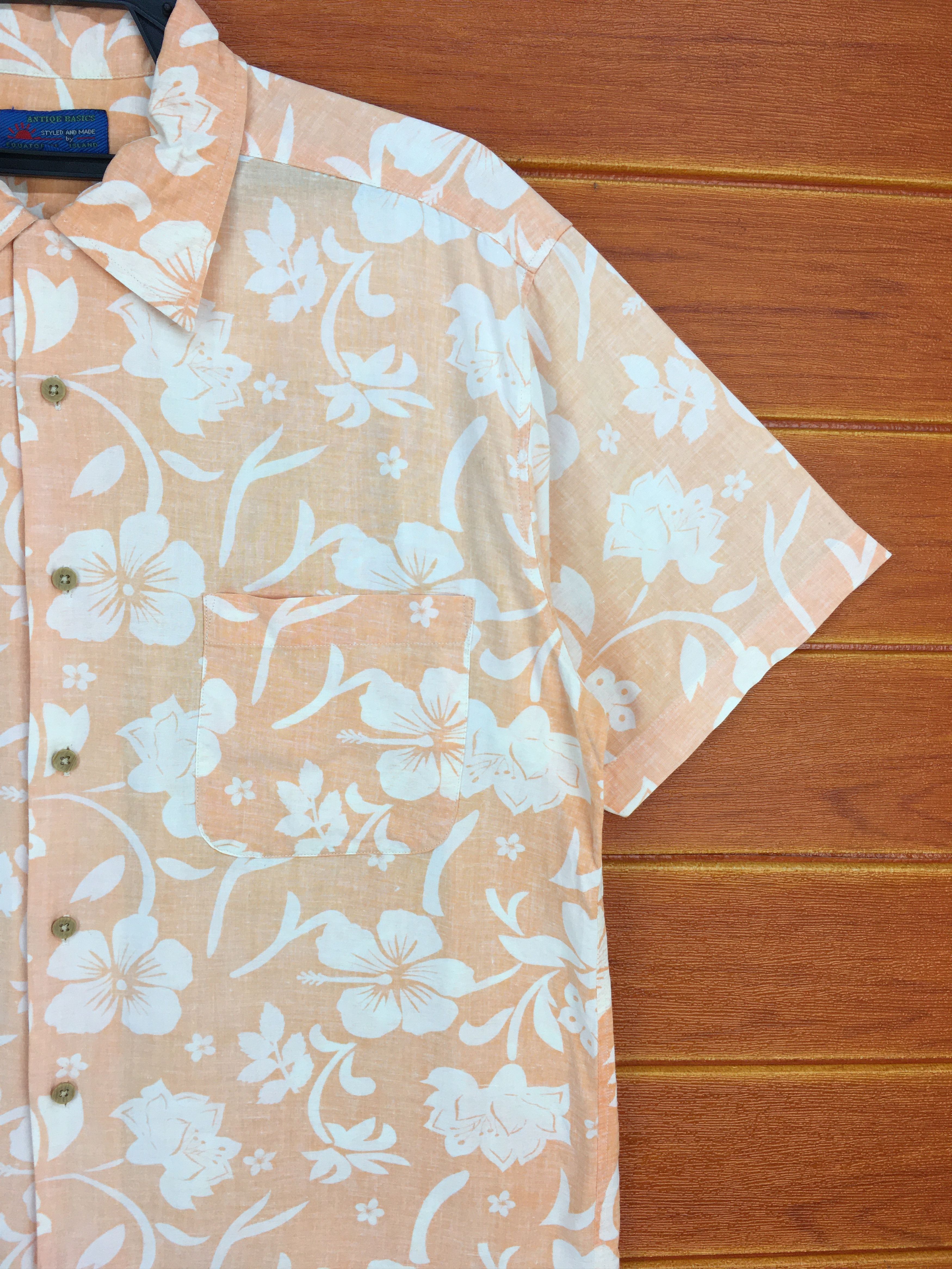 Japanese Brand Vintage EQUATORIAL ISLAND Reverse Print Hawaiian Shirt Size US M / EU 48-50 / 2 - 5 Thumbnail