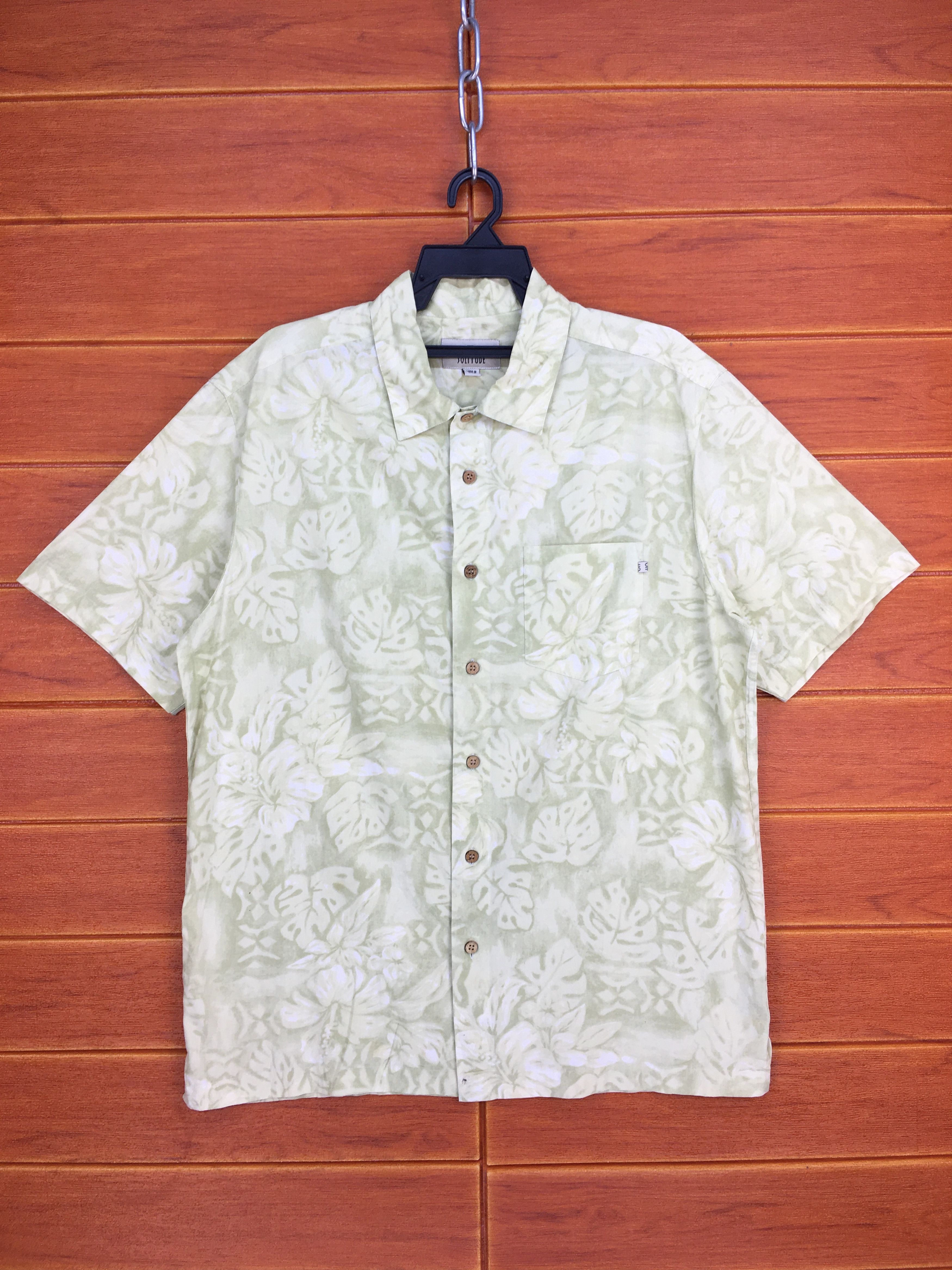 Japanese Brand × Vintage Vintage SOLITUDE Oversize Hawaiian Shirt Size US M / EU 48-50 / 2 - 1 Thumbnail