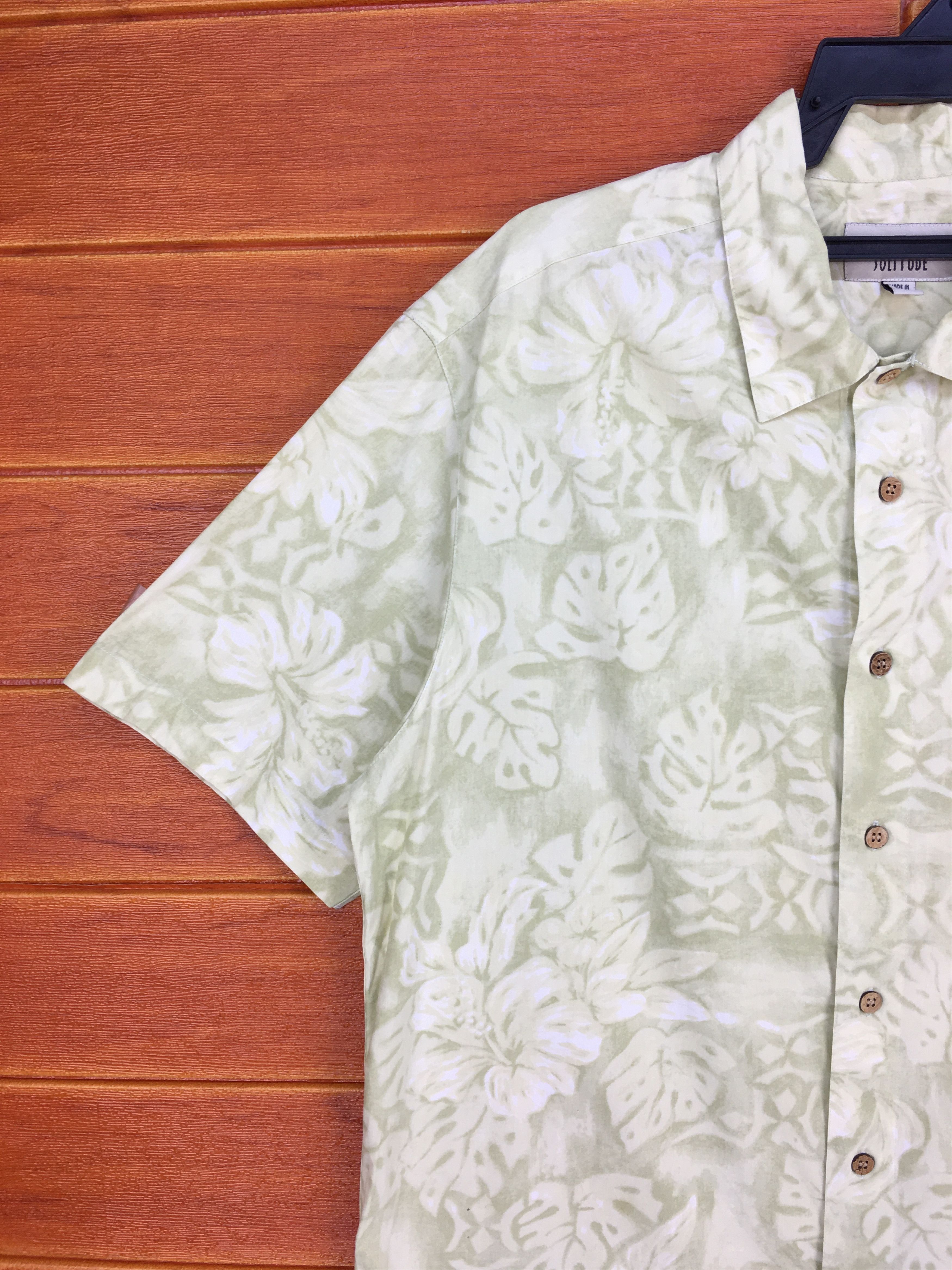 Japanese Brand × Vintage Vintage SOLITUDE Oversize Hawaiian Shirt Size US M / EU 48-50 / 2 - 2 Thumbnail
