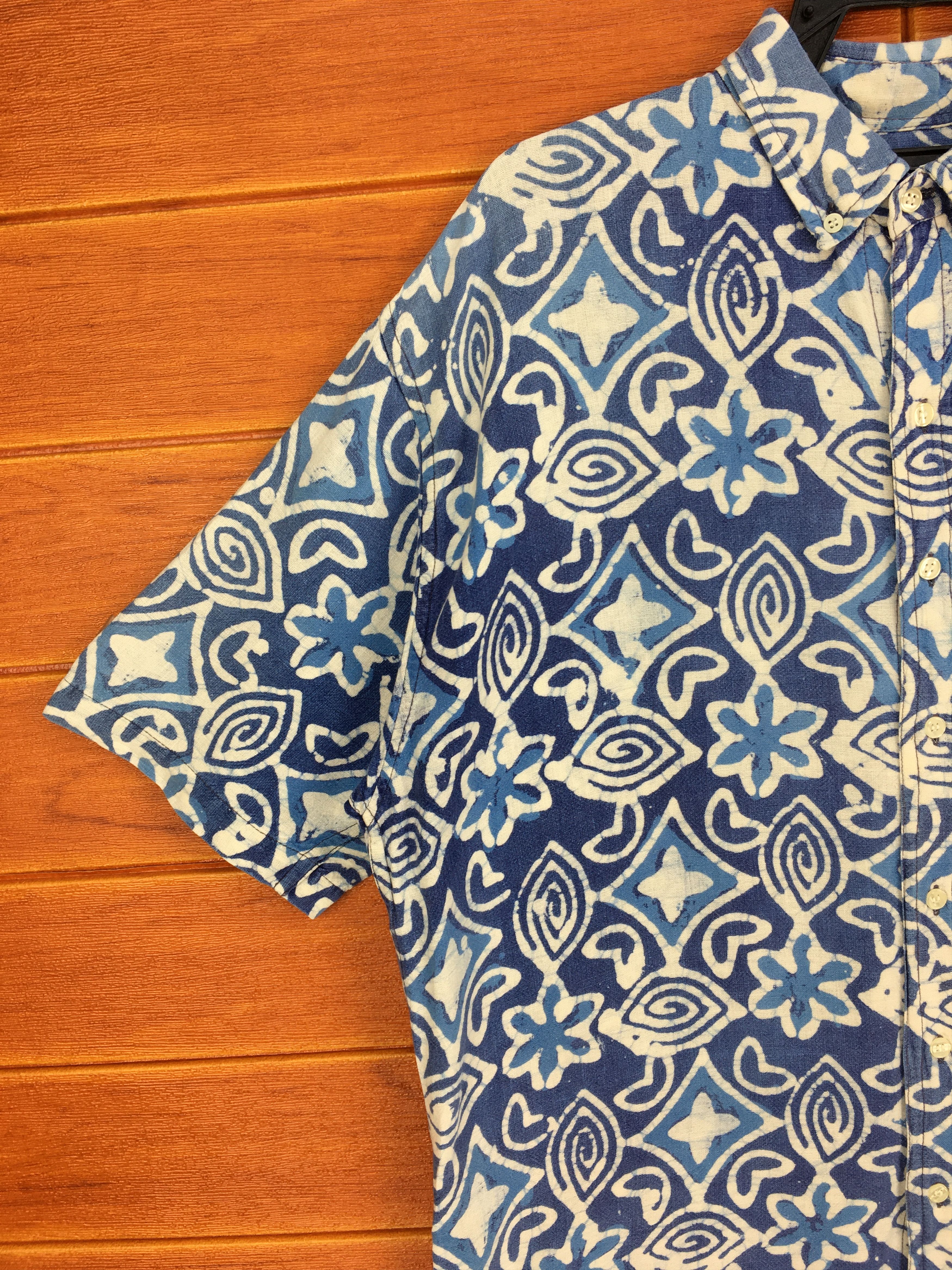 Japanese Brand Special Issue RIGGINS Tie Dye Hawaiian Shirt Size US L / EU 52-54 / 3 - 2 Thumbnail