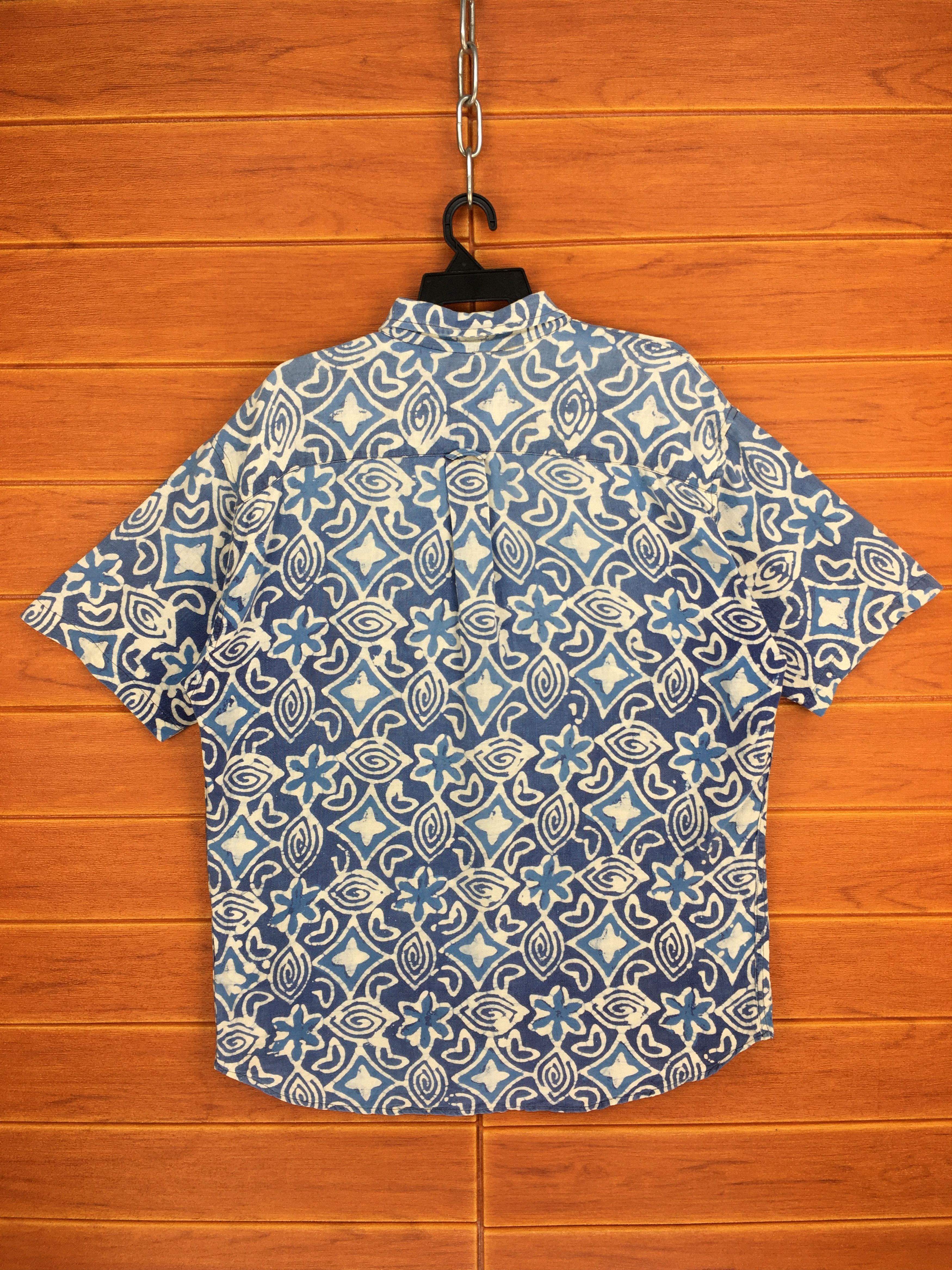 Japanese Brand Special Issue RIGGINS Tie Dye Hawaiian Shirt Size US L / EU 52-54 / 3 - 9 Thumbnail