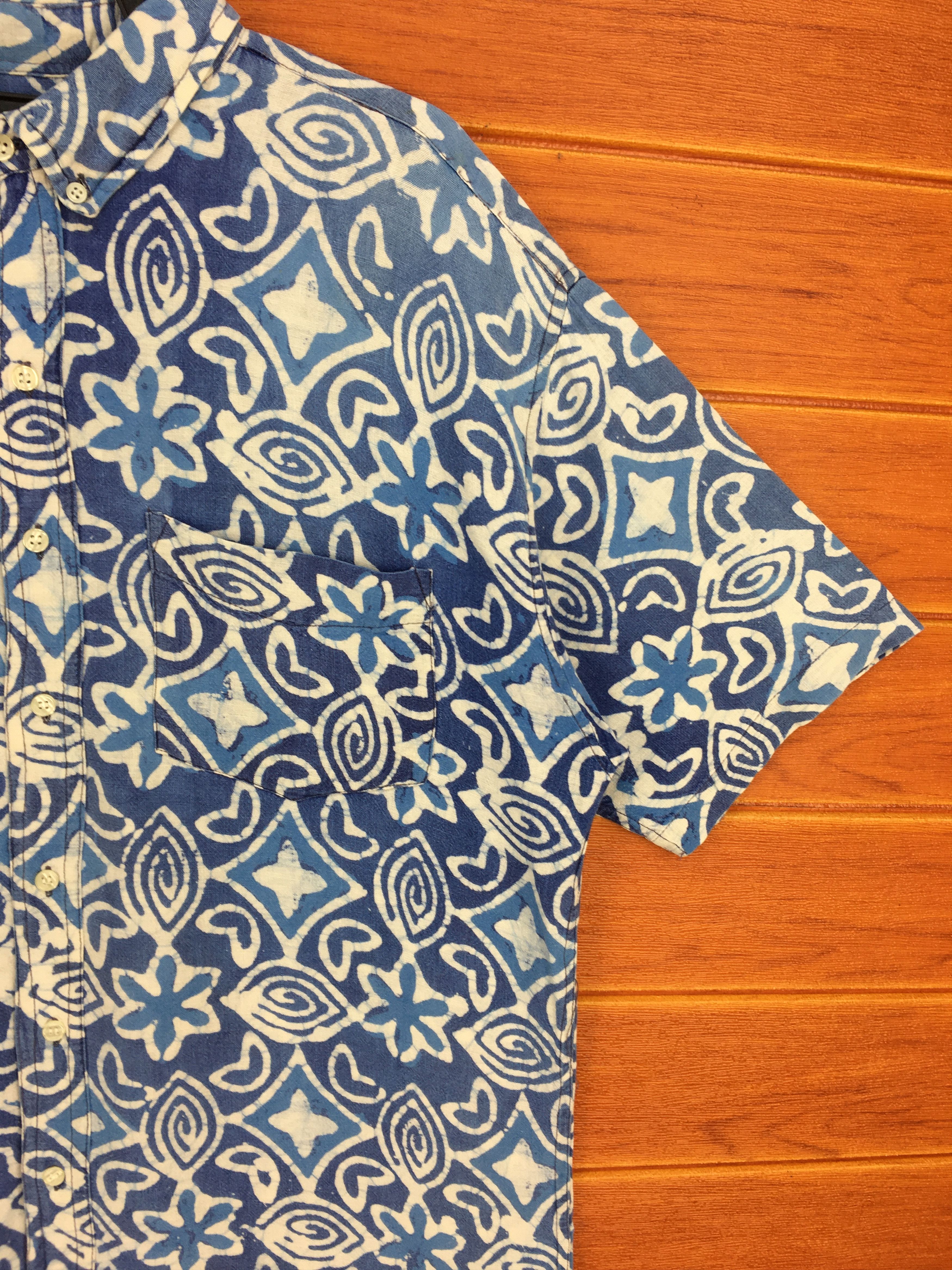 Japanese Brand Special Issue RIGGINS Tie Dye Hawaiian Shirt Size US L / EU 52-54 / 3 - 5 Thumbnail