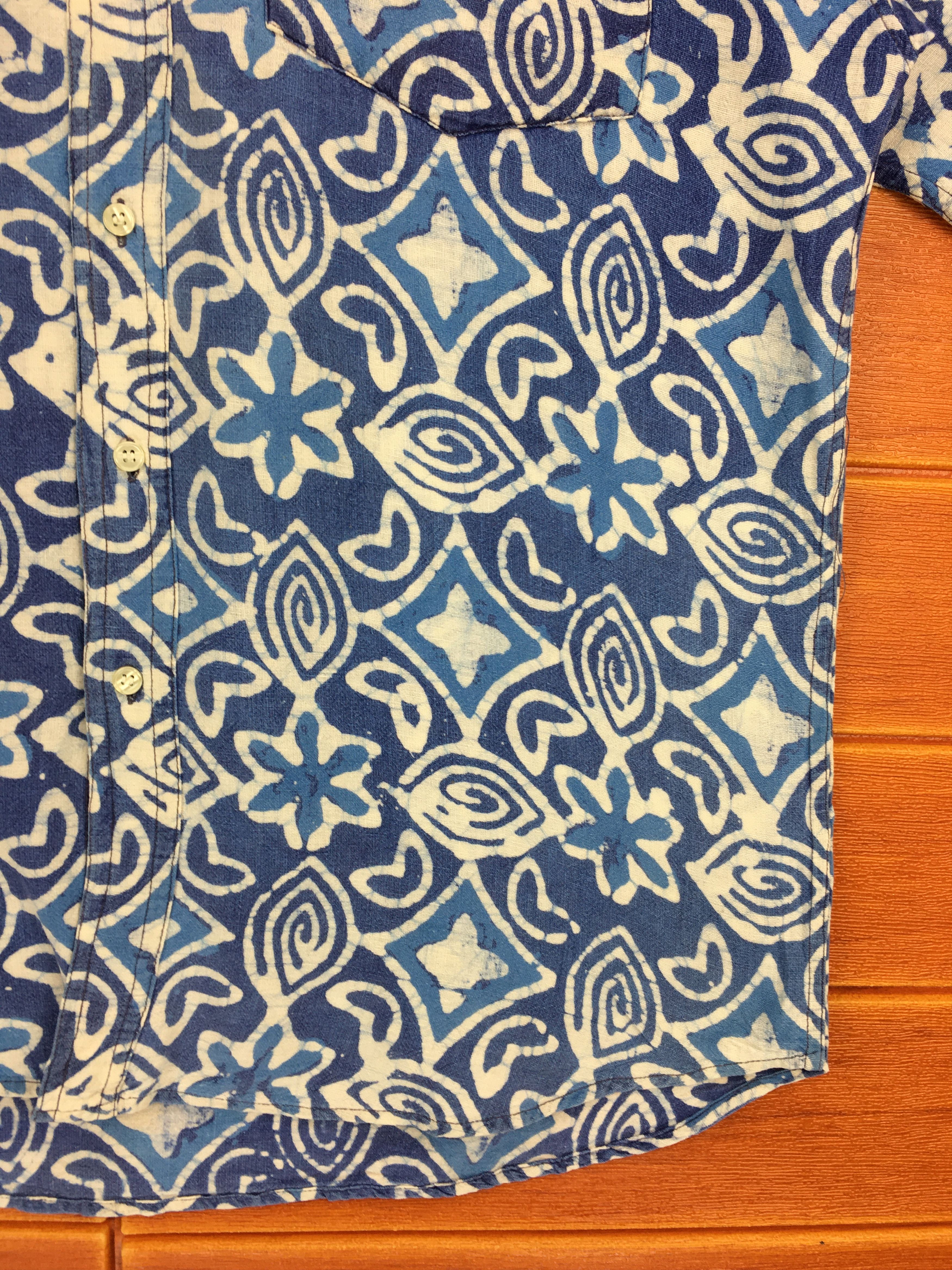 Japanese Brand Special Issue RIGGINS Tie Dye Hawaiian Shirt Size US L / EU 52-54 / 3 - 4 Thumbnail