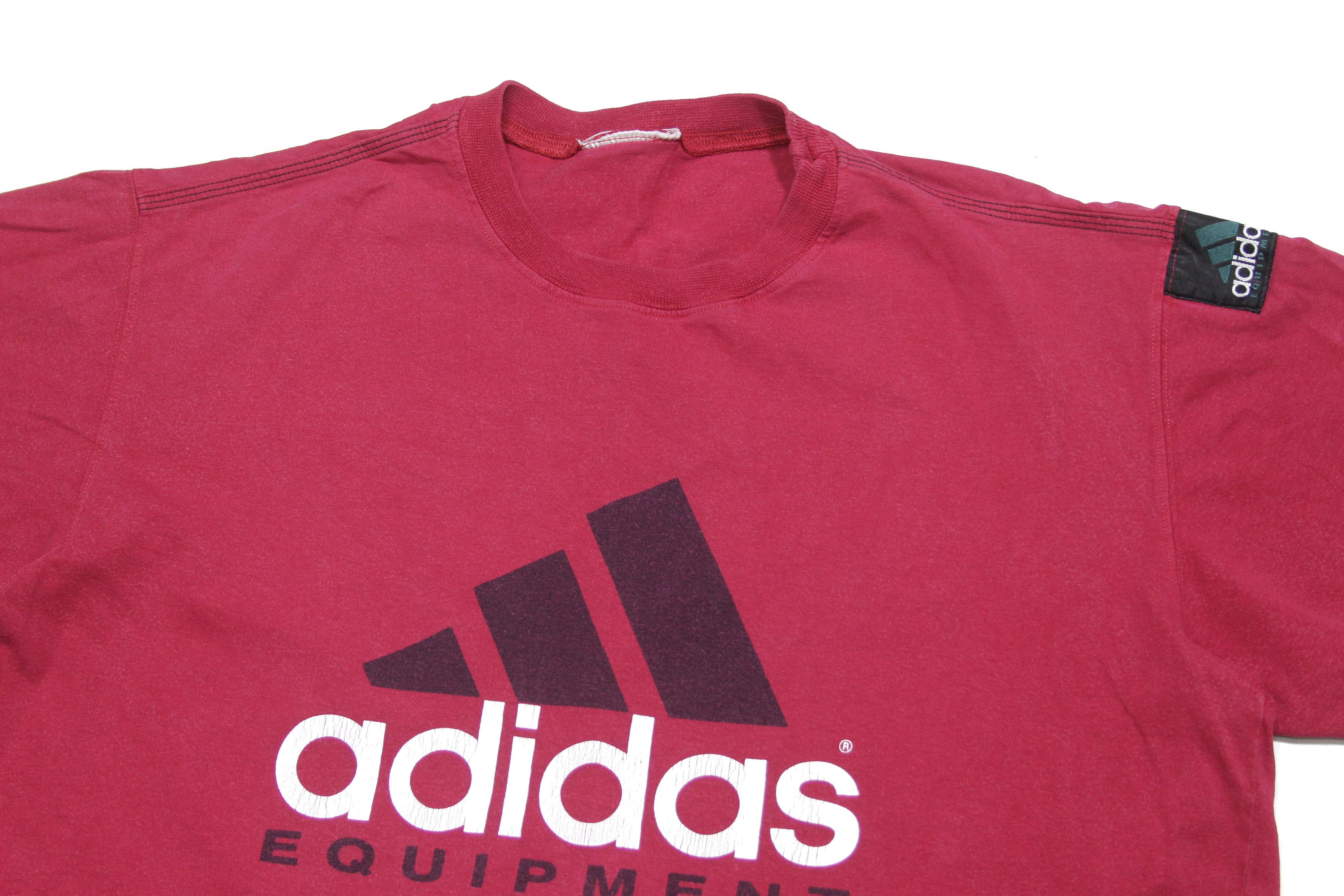 Adidas 90S Equipment Big Logo T-Shirt Size US L / EU 52-54 / 3 - 4 Thumbnail