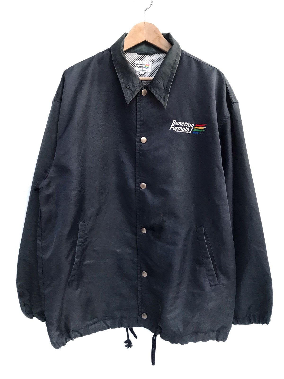 Benetton Formula 1 jacket full button nice designer