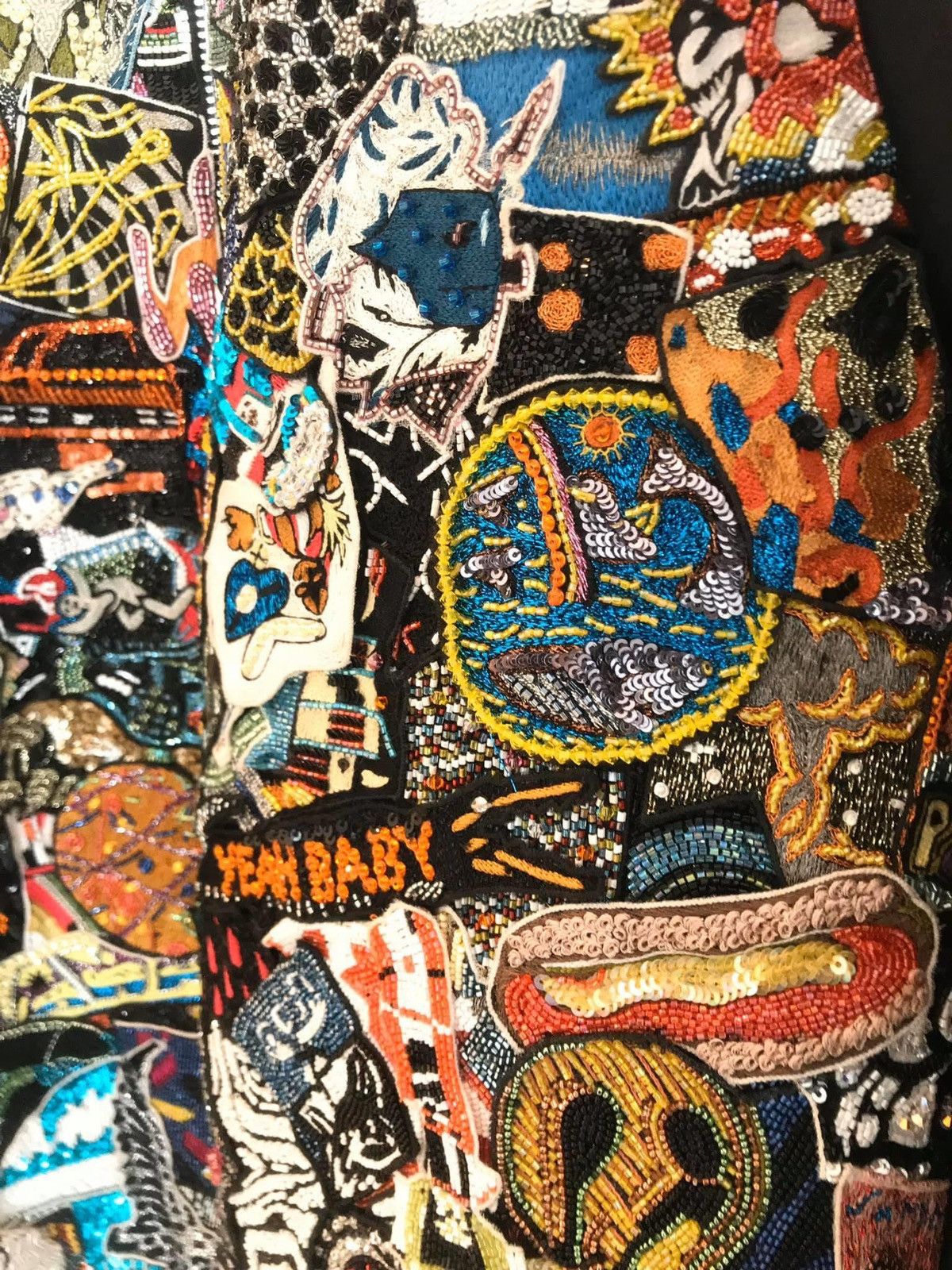 Hedi Slimane × Saint Laurent Paris 16SS Limited Beaded Badges Teddy Bomber sz48 Size US M / EU 48-50 / 2 - 4 Thumbnail