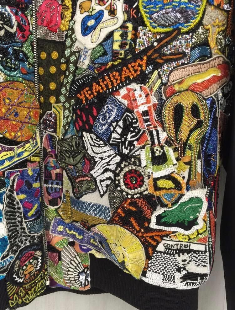 Hedi Slimane × Saint Laurent Paris 16SS Limited Beaded Badges Teddy Bomber sz48 Size US M / EU 48-50 / 2 - 15 Thumbnail