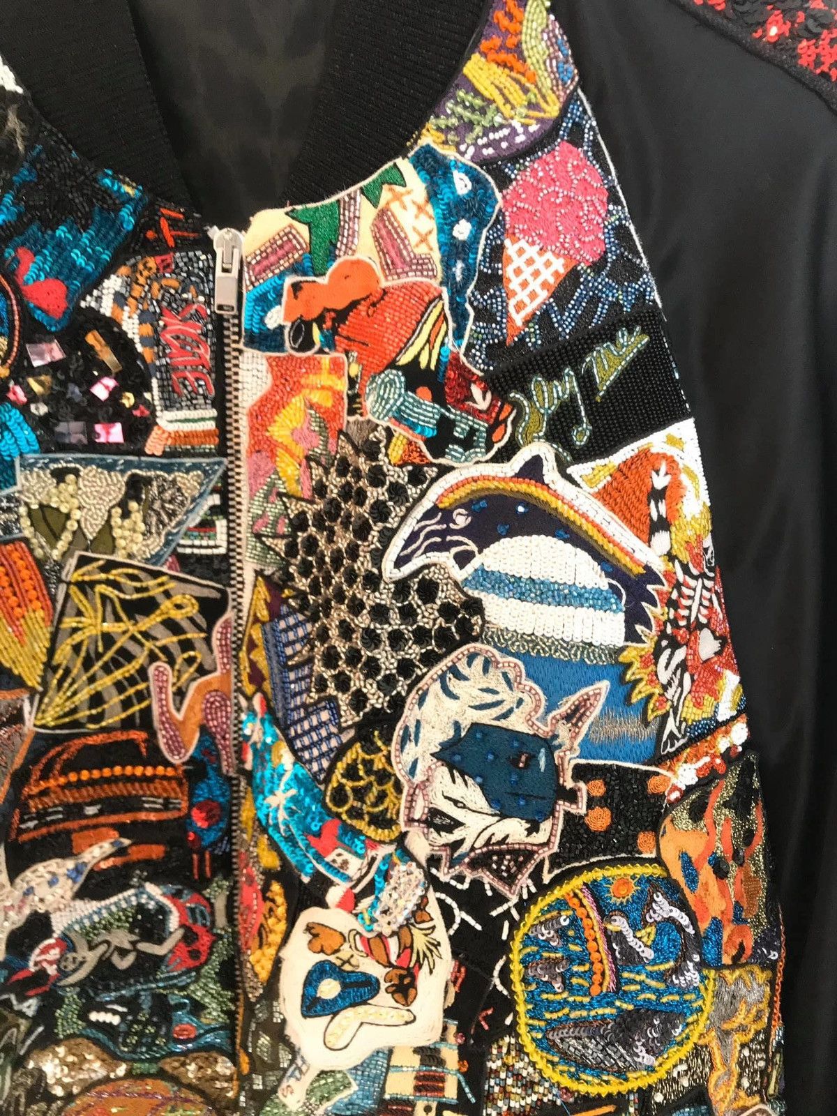 Hedi Slimane × Saint Laurent Paris 16SS Limited Beaded Badges Teddy Bomber sz48 Size US M / EU 48-50 / 2 - 3 Thumbnail