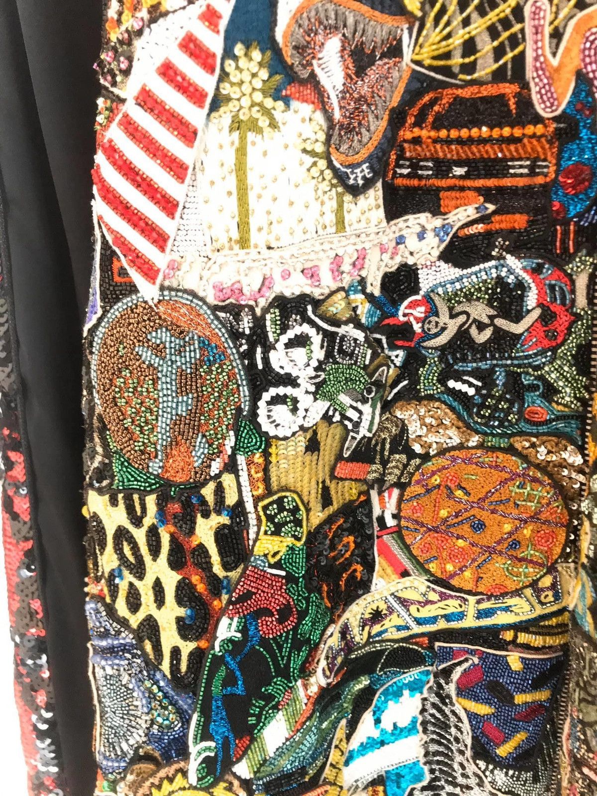 Hedi Slimane × Saint Laurent Paris 16SS Limited Beaded Badges Teddy Bomber sz48 Size US M / EU 48-50 / 2 - 5 Thumbnail