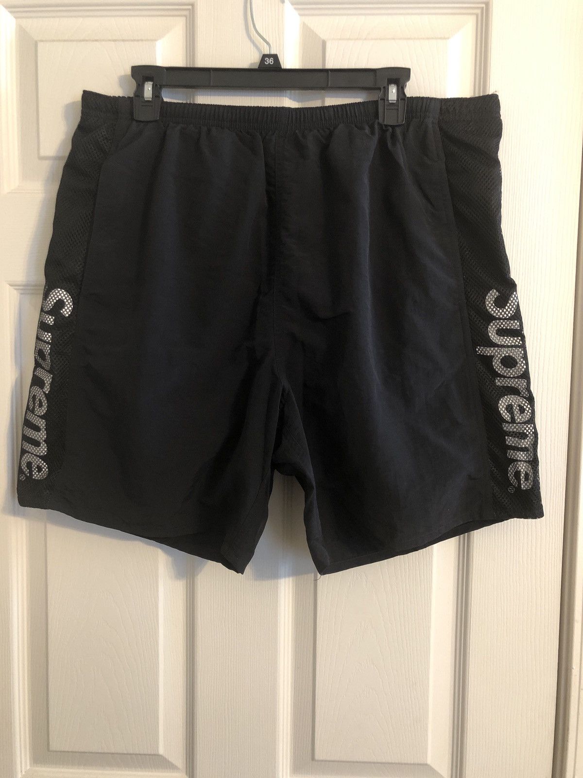 Supreme Supreme Mesh Panel Water Short Black Size XL | Grailed