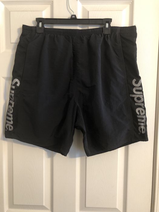 Supreme Supreme Mesh Panel Water Short Black Size XL