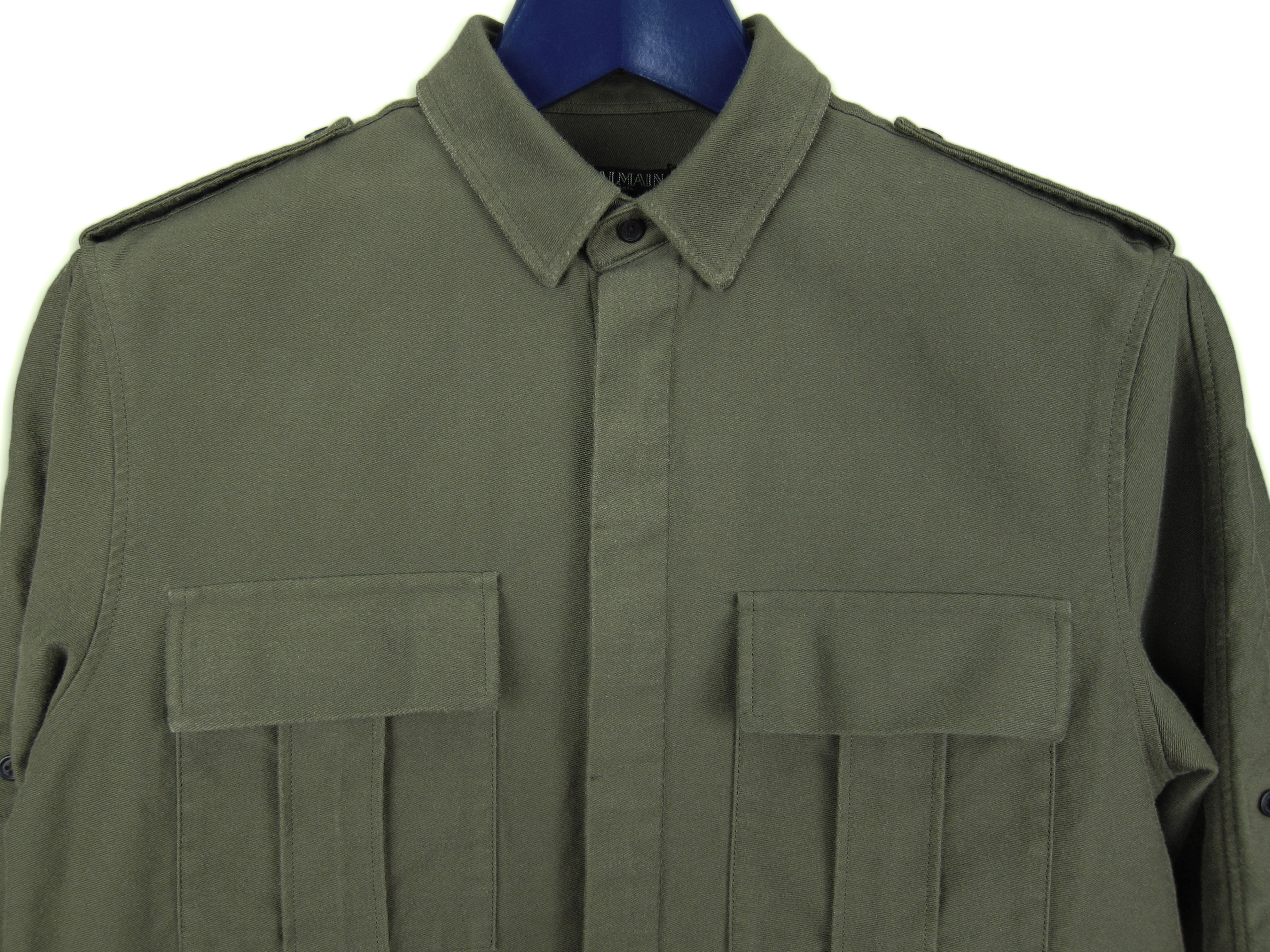AW14 Khaki Twill Military Shirt 37