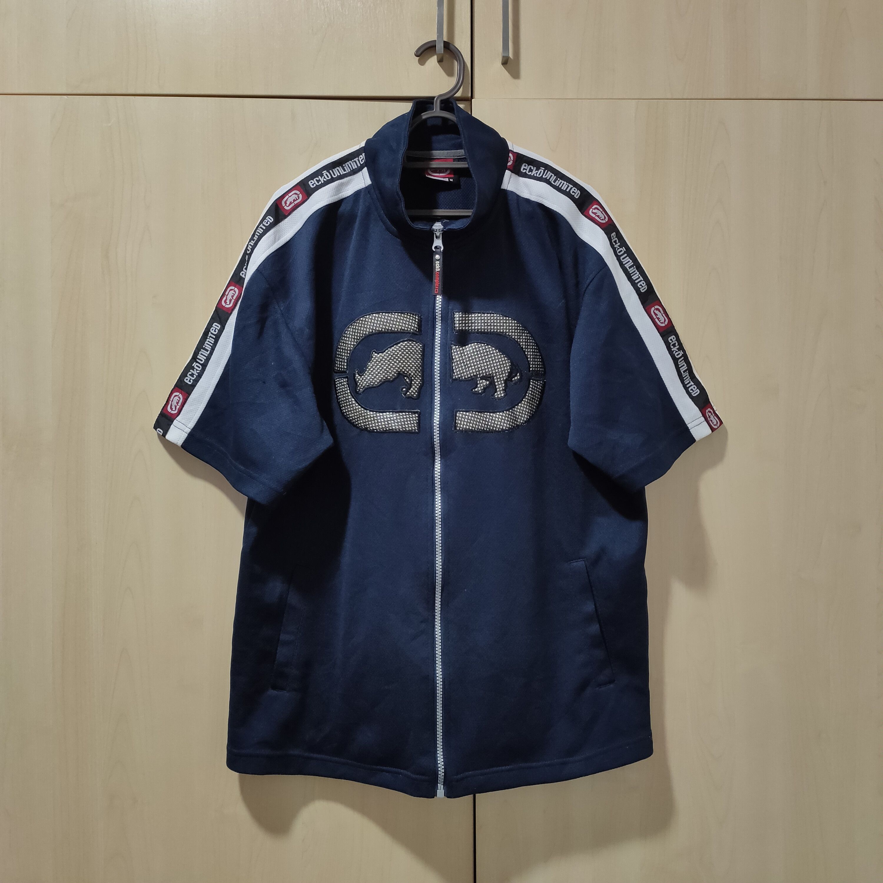 Ecko Unlimited Sweater Zipper Side Tape Hiphop