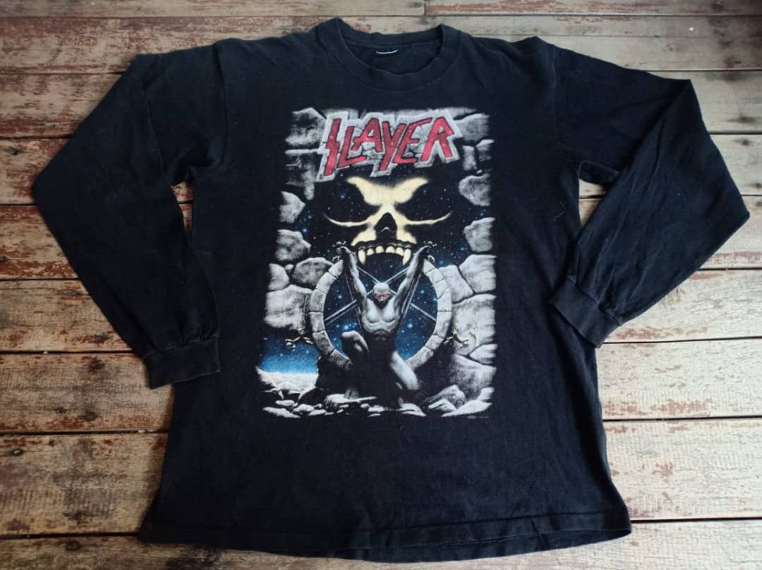 RARE!! Vtg 90s Slayer Live Intrusion Band Rock Music 7/20